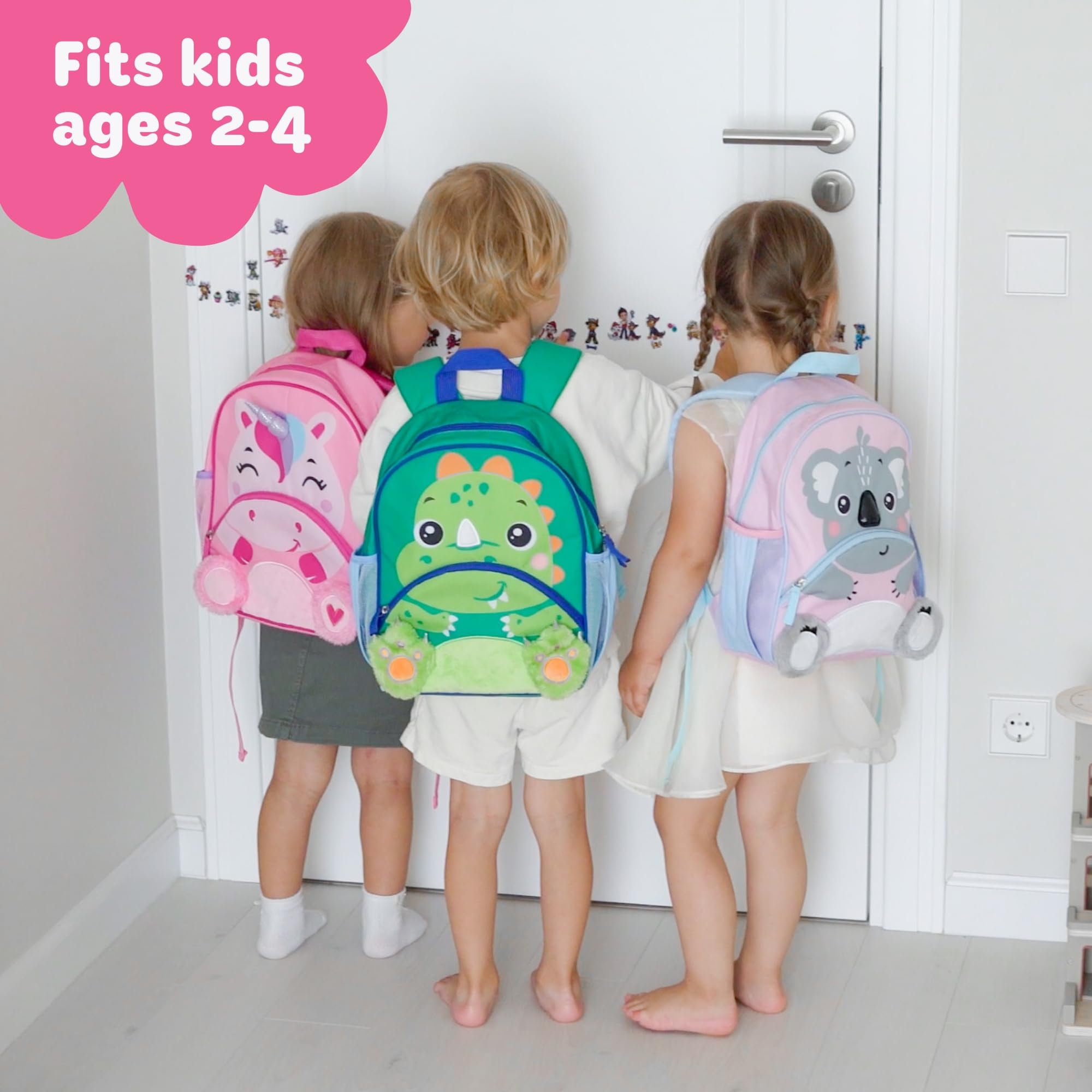 **Move2Play Unicorn Toddler Backpack for Boys & Girls Ages 2-5 | Small Preschool & Kindergarten Book Bag | Cute School Backpack for Kids | Perfect for Daycare, Travel & Outdoor Adventures**
