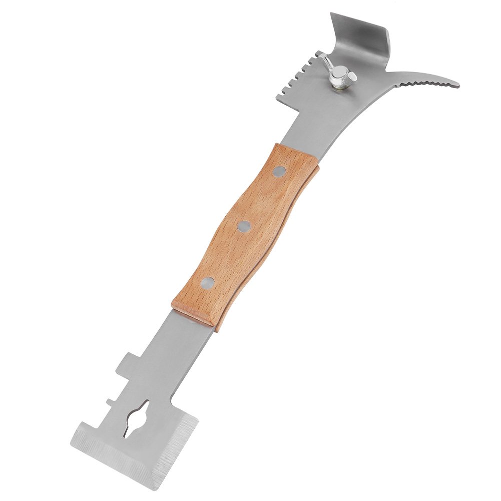 Premium Hive Tool & Scraper - Heavy Duty Beekeeping Equipment for Prying Frames & Separating Boxes | Essential for Honey Harvesting & Hive Maintenance