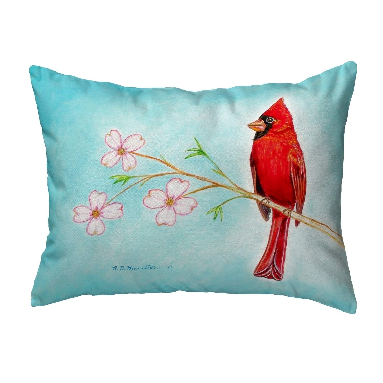 Betsy Drake KS470 Decorative Throw Pillow 11x14 Inches - Multi Color Cushion for Sofa, Bed, Living Room & Home Decor