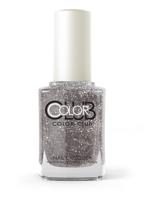 Color Club™ Silver Glitter Nail Polish - Long Lasting Metallic Shine for Parties, Holidays & Special Occasions