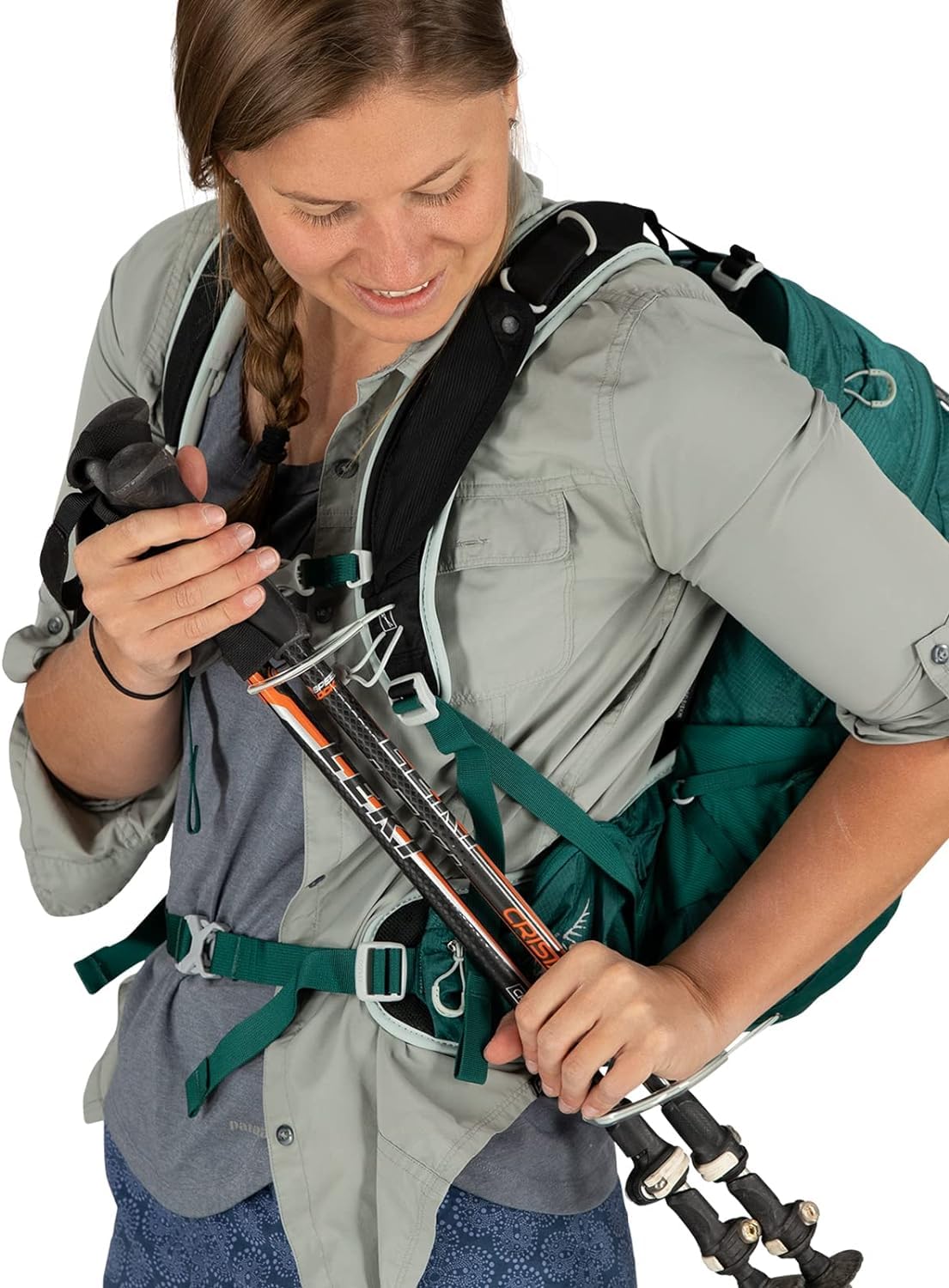 Osprey Tempest 20L Women's Hiking Backpack with Hipbelt - Lightweight Daypack for Outdoor Adventures, Jasper Green, WXS/S - Perfect for Hiking, Travel & Daily Commute