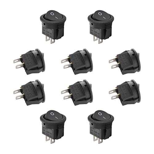10Pcs 2 Position 2 Pin Black