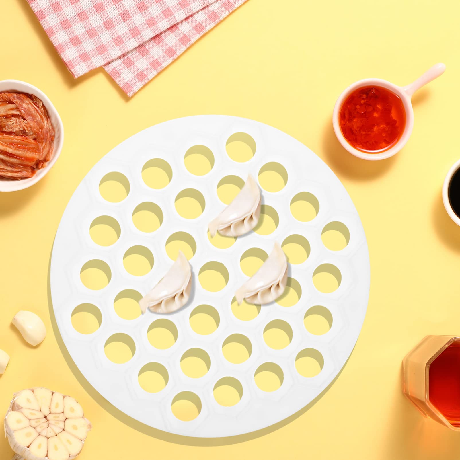 UPKOCH 37-Hole Dumpling Maker Mold - Professional Pelmeni & Meatball Mold for Homemade Dumplings, Pierogi, Gyoza | Perfect for Family Cooking, Meal Prep & Asian Cuisine Lovers