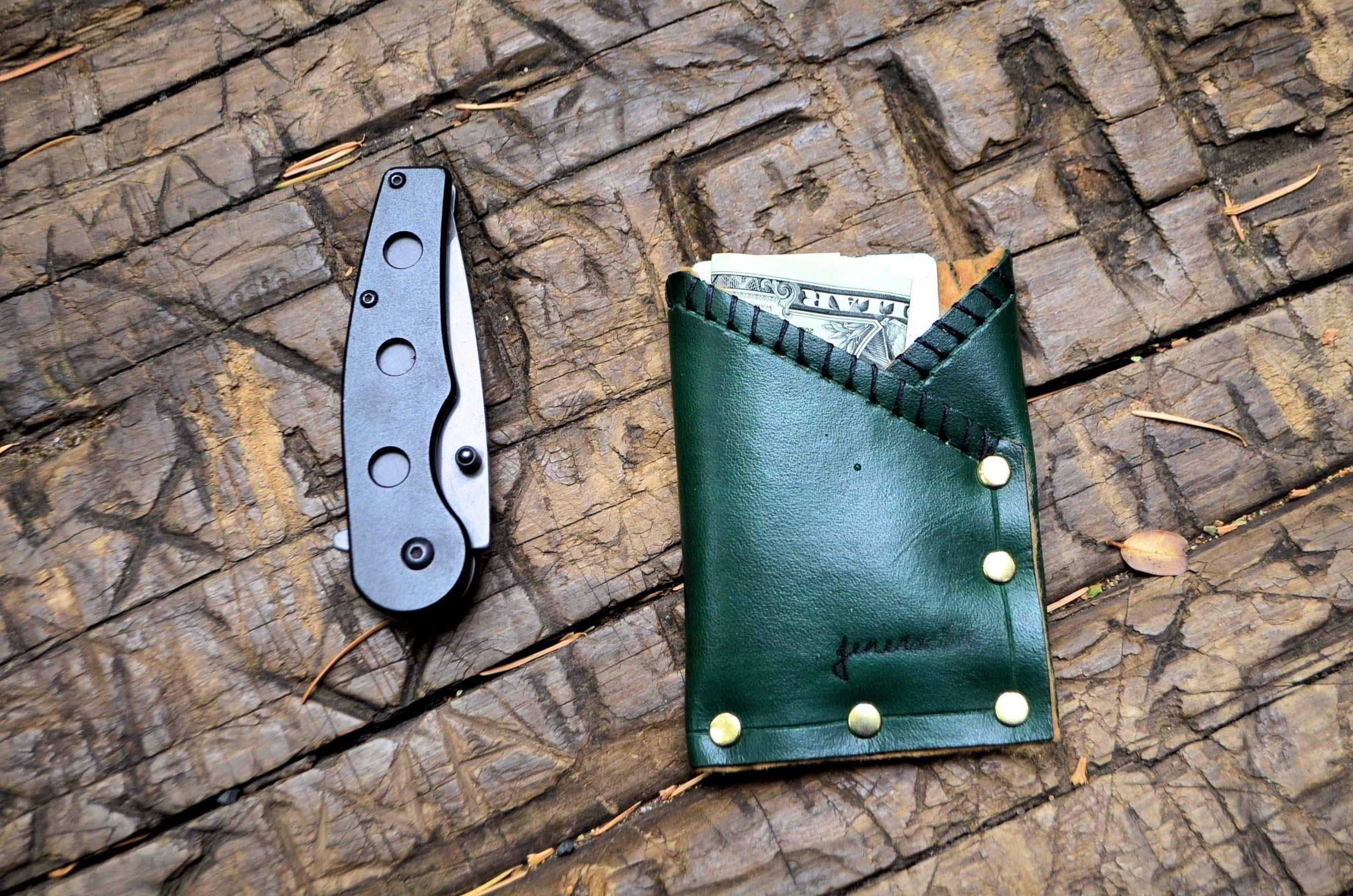 Nomad Front Pocket Slim Wallet - Personalized Custom Leather Wallet for Men | Perfect for Everyday Carry, Travel & Minimalist Lifestyle