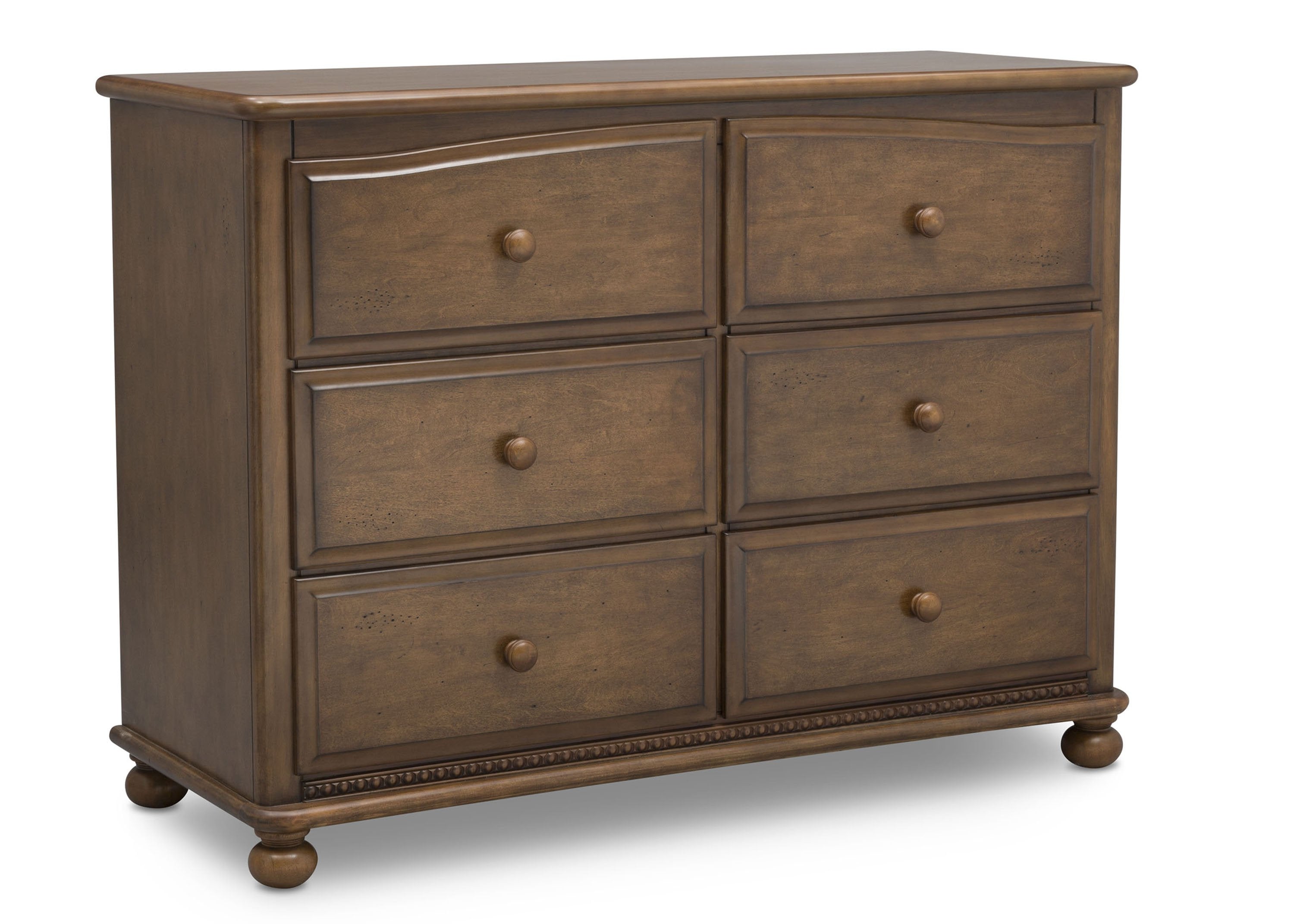 Cortona 6-Drawer Wooden Dresser for Bedroom - Modern Chest of Drawers with Smooth Gliding Drawers for Clothes Storage | Perfect for Master Bedroom, Guest Room & Nursery Organization