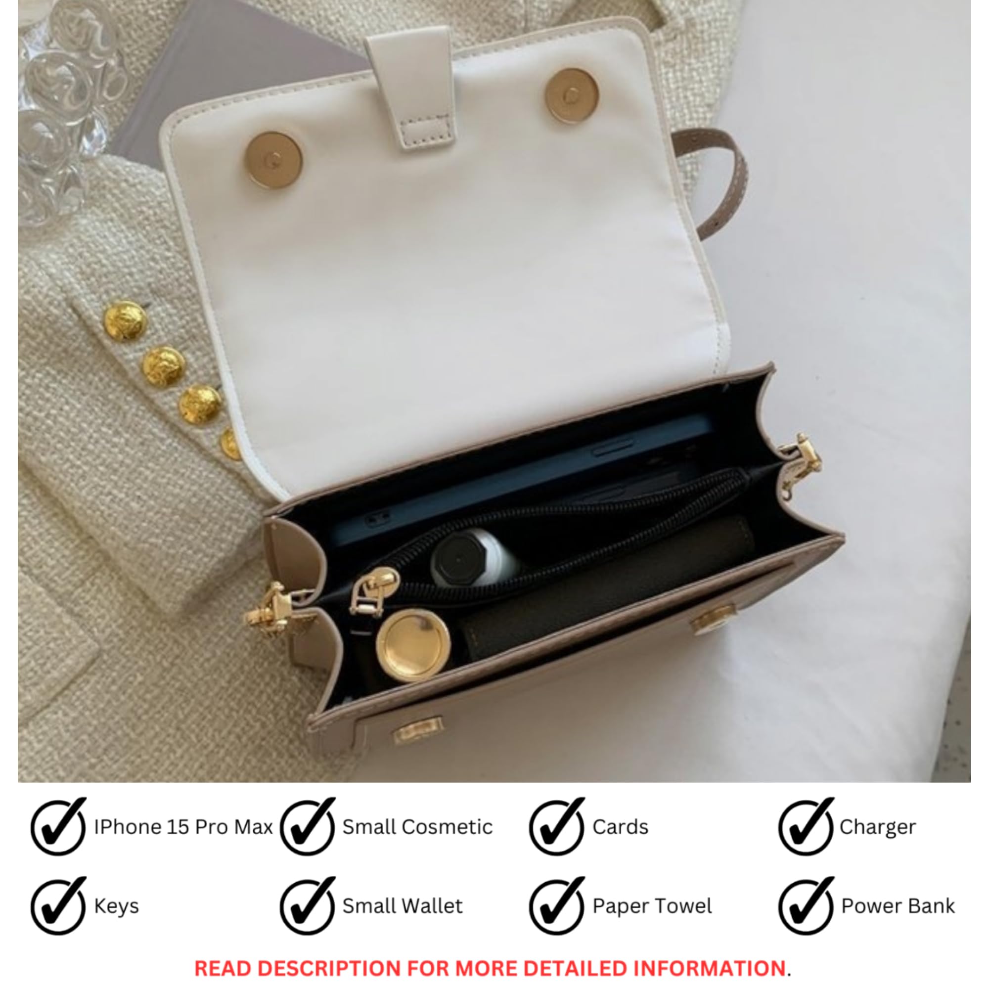 Stylish SANTORINI Women's Crossbody Sling Bag - Compact NYC-Inspired Shoulder Purse for Everyday Use, Travel & Work Essentials