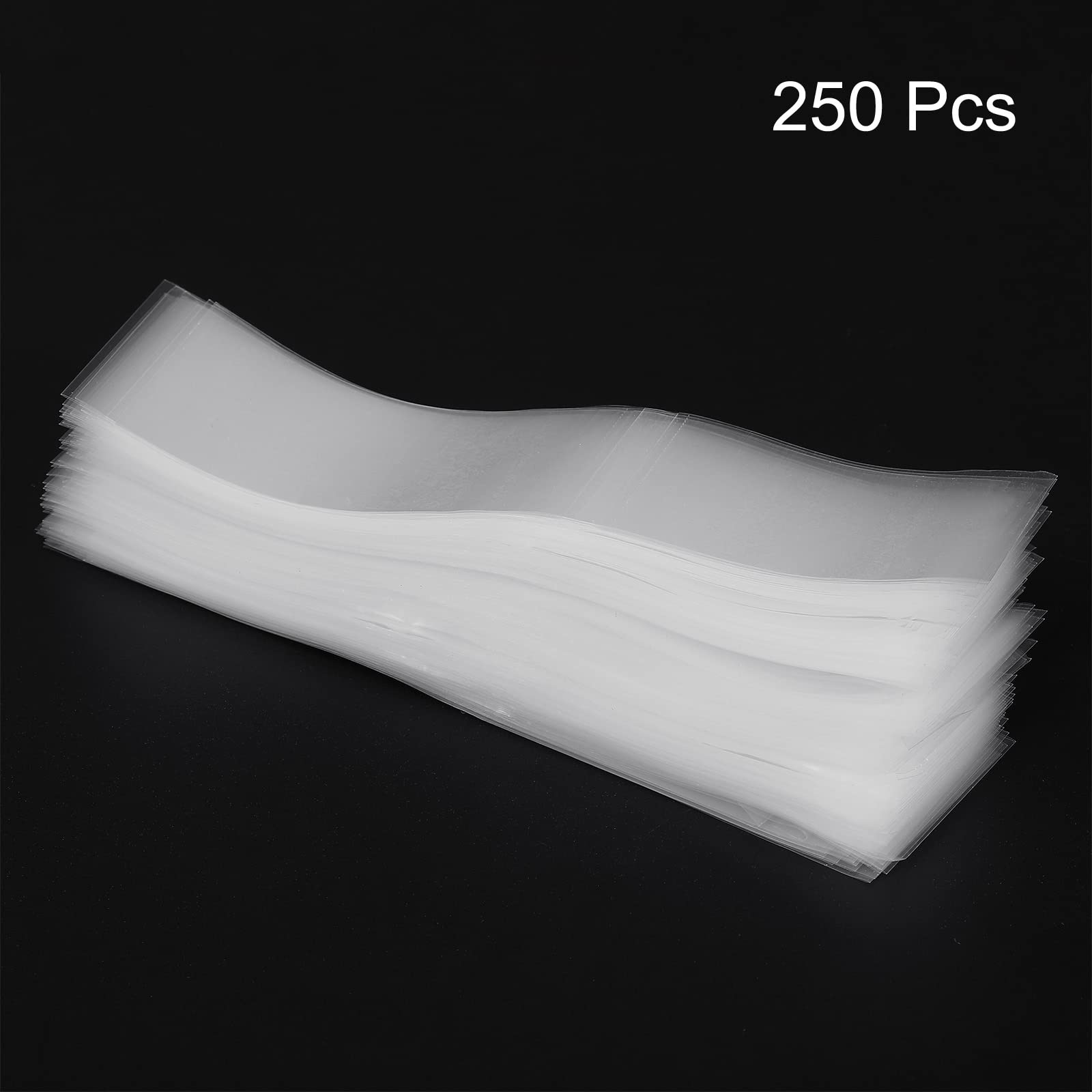 PATIKIL 250 Pack Clear PVC Heat Shrink Bands - 145x35mm Perforated Shrink Wrap for Jars & Cans (Fits 3.5-3.58 Inch Cap Diameter) | Ideal for Food Packaging, DIY Crafts & Home Canning Projects