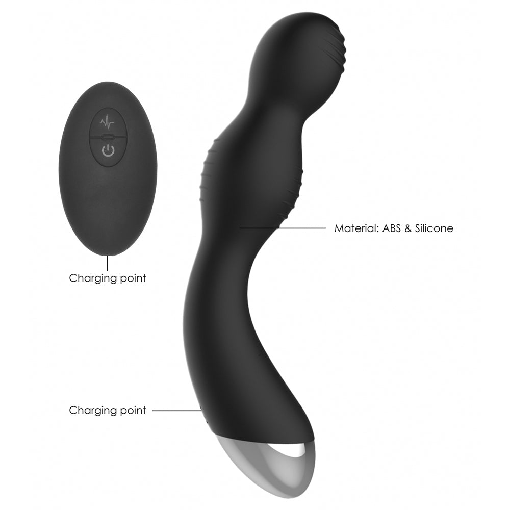 ElectroShock Remote Control E-Stim G Spot & P Spot Vibrator for Couples - Powerful Rechargeable Adult Toy for Enhanced Pleasure & Sensual Play