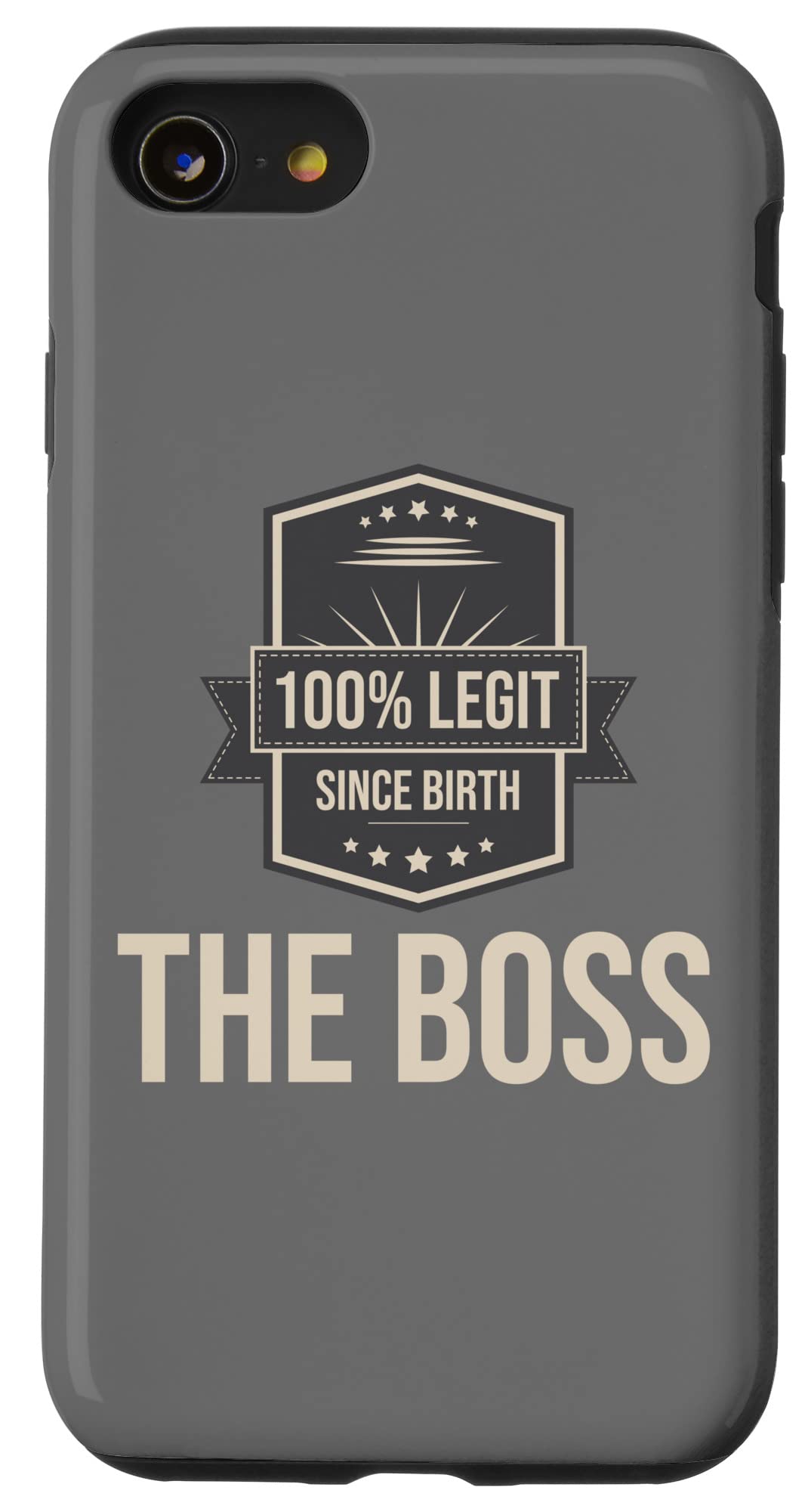 iPhone SE (2020)/7/8 Premium Boss Phone Case - 100% Authentic Cool Grey Protective Cover | Perfect for Business Professionals & Stylish Men