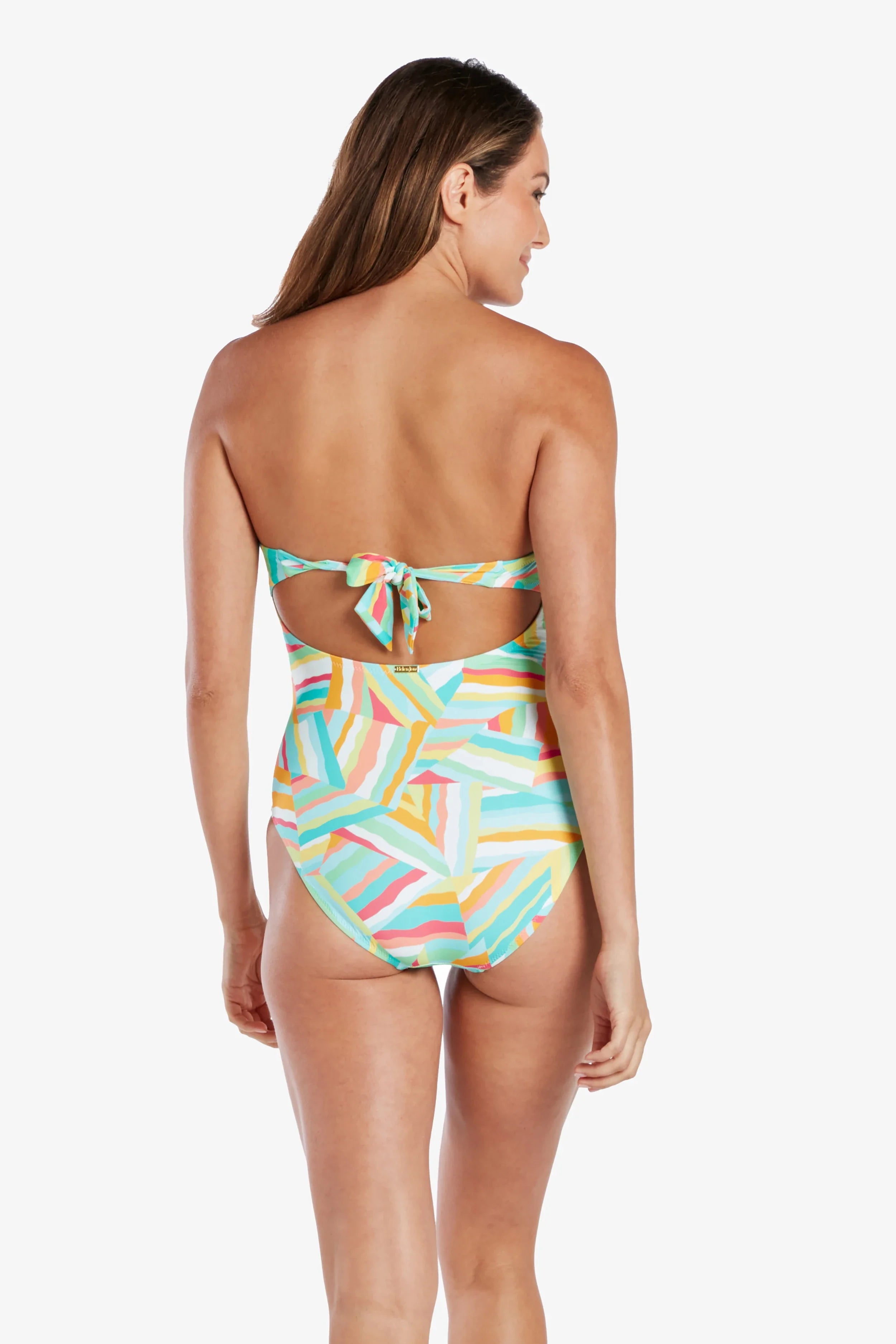 Twist Bandeau One Piece Swimsuit - Stylish Beach & Pool Cover-Up for Women | Perfect for Vacation, Cabana Lounging, and Summer Getaways