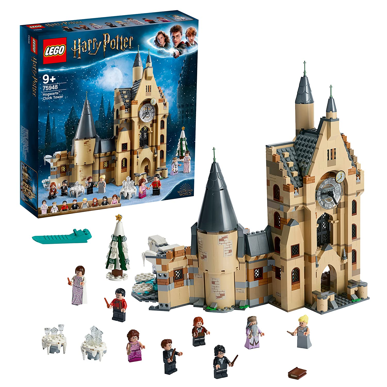 LEGO Harry Potter Hogwarts Clock Tower Building Set 75948 - Compatible with Great Hall & Whomping Willow Castle - Collectible Toy Gift for Kids & Adults - Perfect for Harry Potter Fans, Birthday Gifts & Home Decor