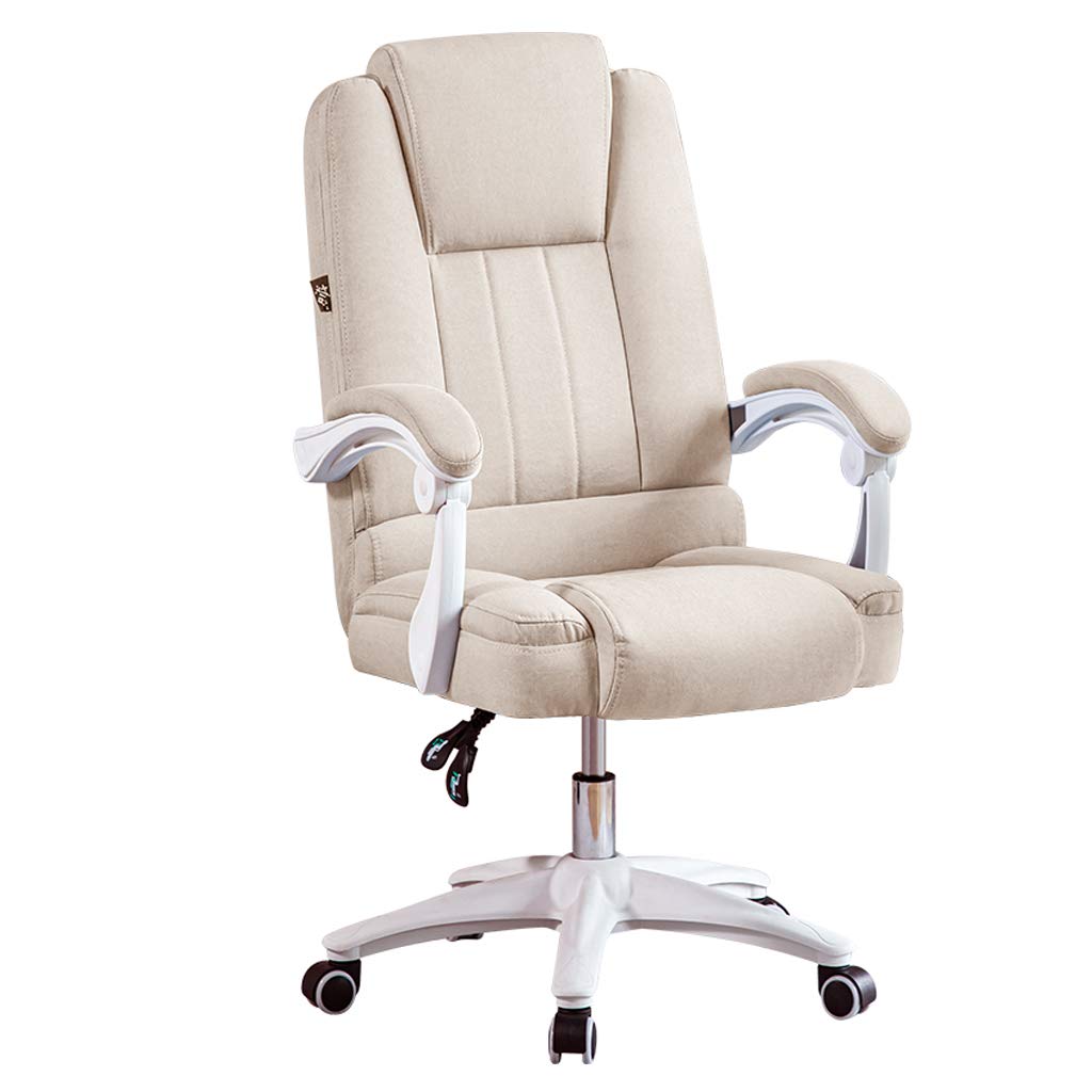 Fubas Ergonomic Executive Office Chair with Adjustable Height & 360° Swivel - High Back Desk Chair with Lumbar Support, Thick Cushions & Armrests - Comfortable Home Office Chair for Long Hours Working (Multiple Color Options)