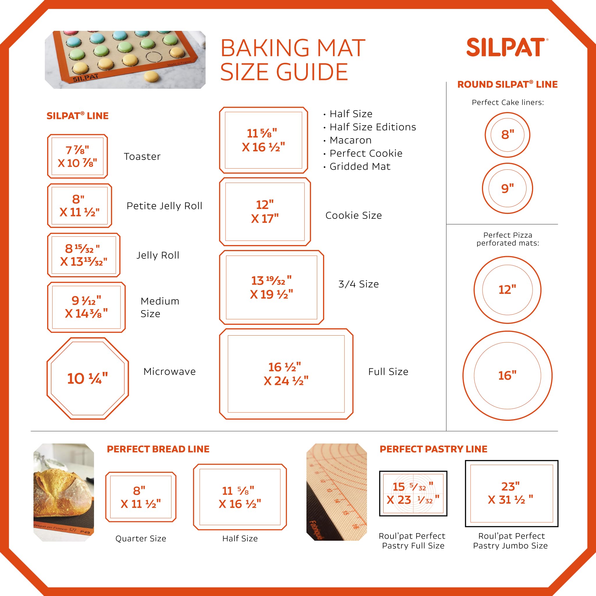 Premium Non-Stick Silicone Baking Mat for Toaster Oven - 7-7/8 x 10-7/8 Inches, Tan - Perfect for Cookies, Pastries & Even Roasting Vegetables - Reusable & Easy Clean Baking Sheet Liner for Home Bakers