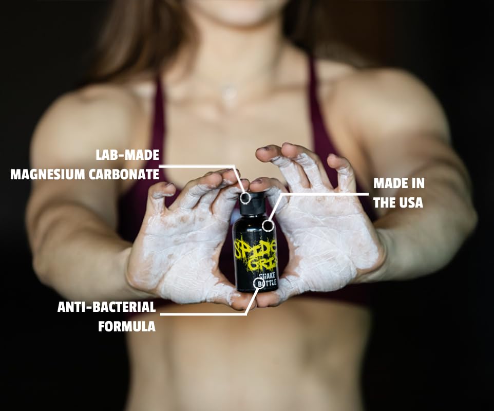 SPIDER CHALK 2oz Liquid Chalk for Gym, Weightlifting & Rock Climbing | No Mess, Skin Friendly & Lab-Grade Formula | Made in USA | Perfect for Powerlifting, CrossFit & Grip Training