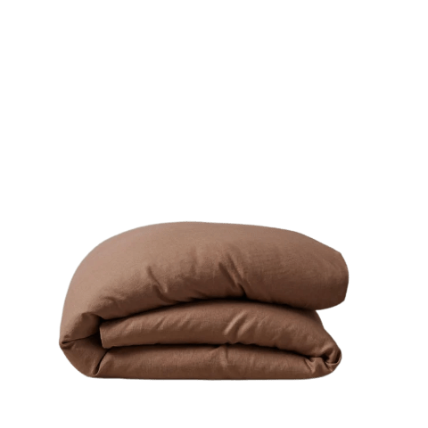 Premium Ravello Linen Duvet Cover Queen Size - Soft Breathable Biscuit Color Bedding Set for Cozy Bedroom Decor & Luxury Hotel Style Home