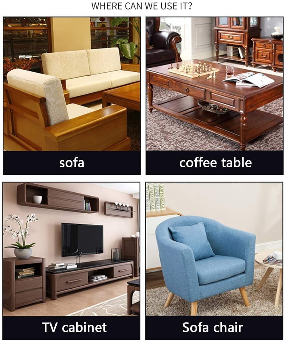 Solid Wood Sofa Legs 4pcs - 8cm Round Bun Furniture Feet for Sofa, Coffee Table, Stool & TV Cabinet - Replacement Legs for Couch & Bed - Durable Wooden Furniture Accessories for Home & Office Decor