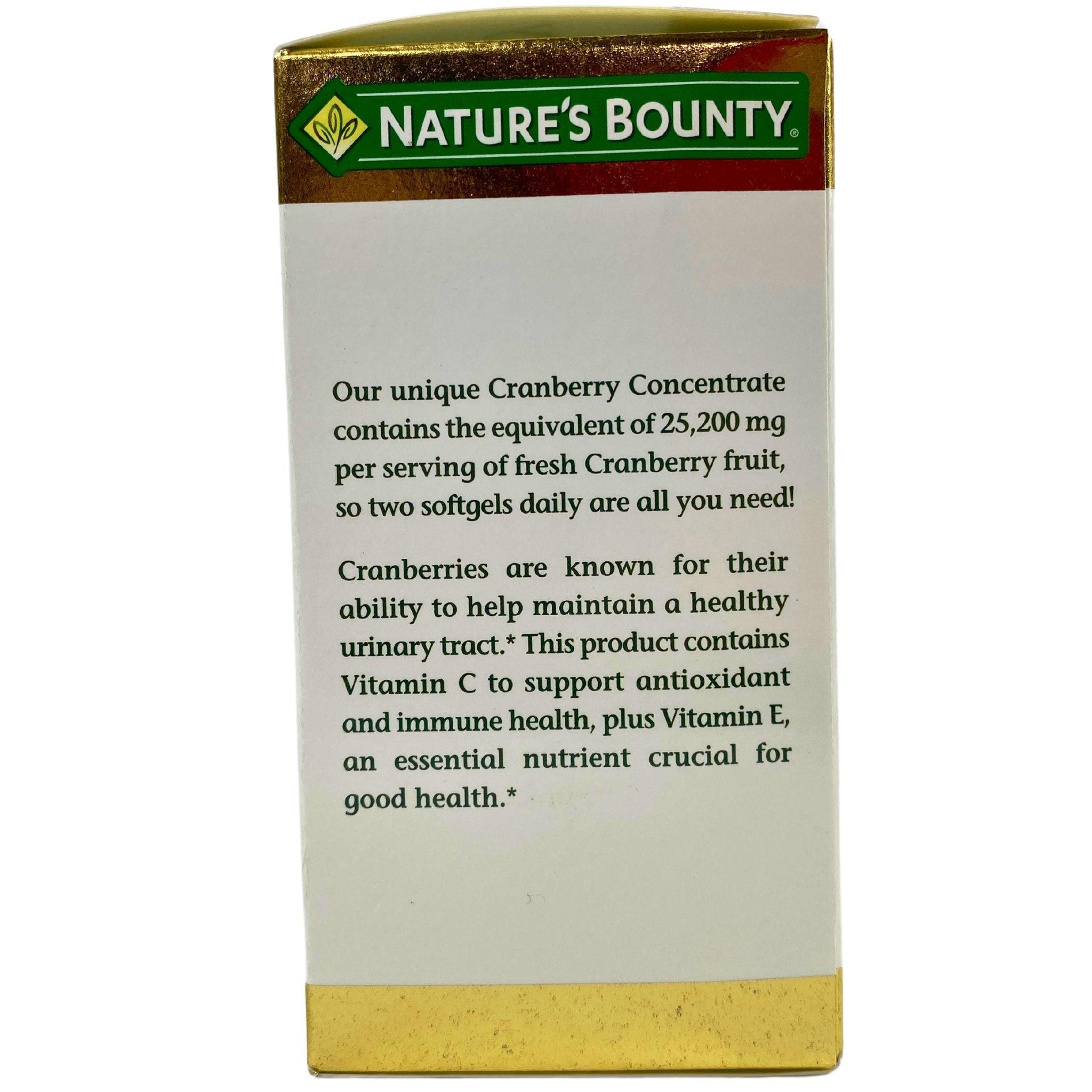 Nature's Bounty Cranberry Supplement 200mg - 50 Count Bottle for Urinary Tract Health & UTI Prevention - Supports Bladder Wellness for Women & Men