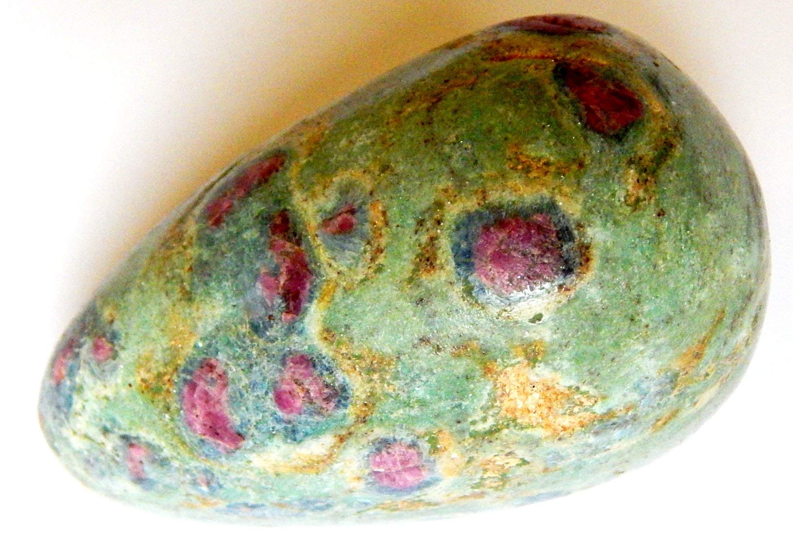 XUETZALCOATL 127Ct Ruby Fuchsite Crystal Egg - Natural Healing Stone for Meditation, Chakra Balancing & Energy Work | Perfect for Yoga, Reiki & Spiritual Decor