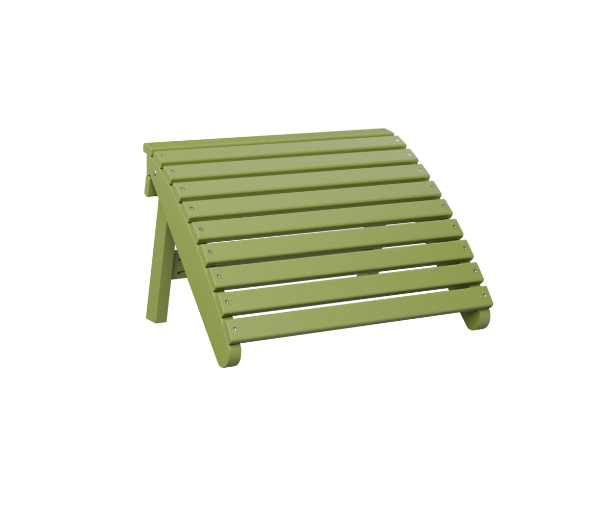 Berlin Gardens Folding Adirondack Footstool - Outdoor Patio Furniture, Portable Foot Rest for Garden, Deck, Poolside & Camping - Lightweight & Durable Design