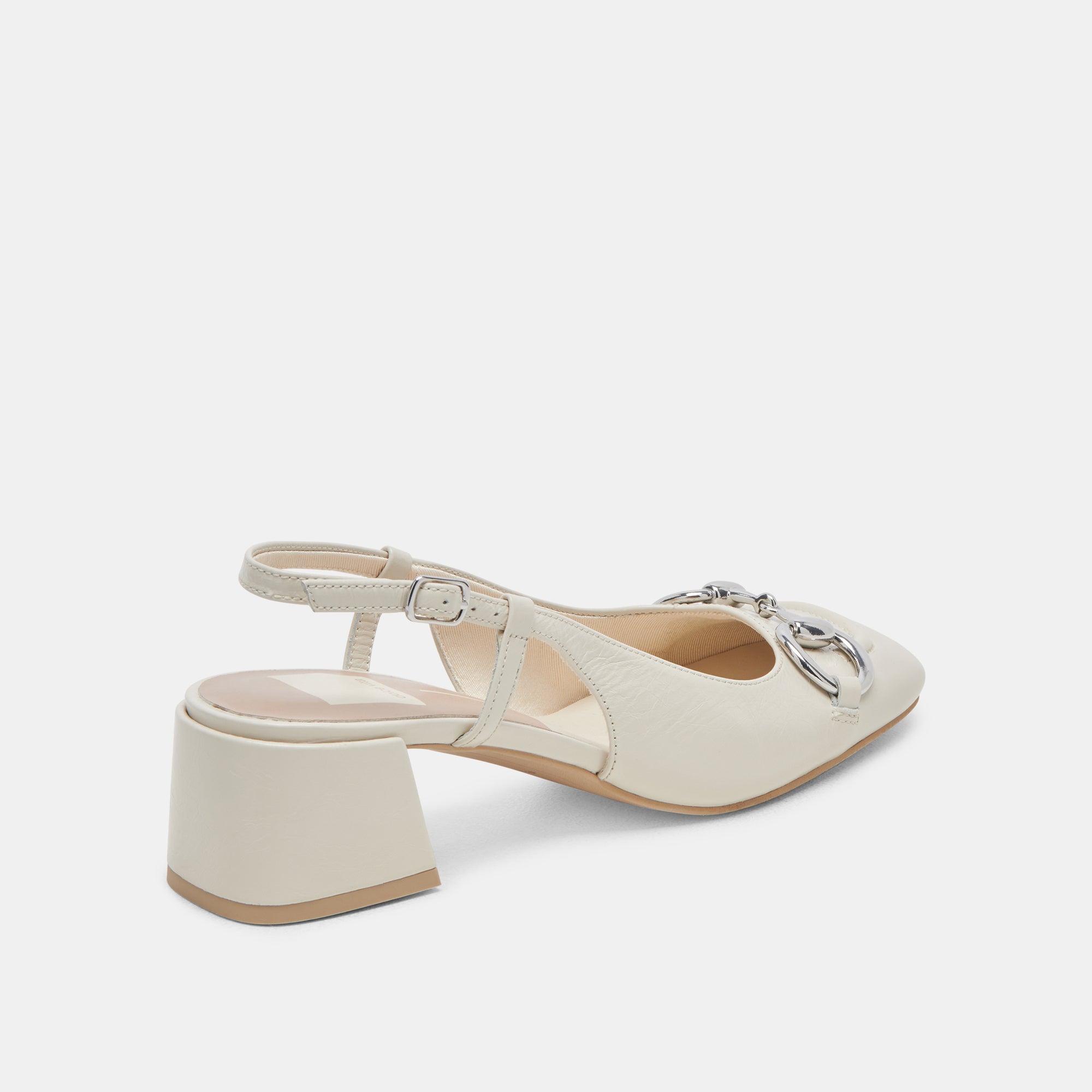 MELLI HEELS IVORY CRINKLE PATENT - Elegant Women's High Heel Pumps for Weddings, Parties & Office Wear