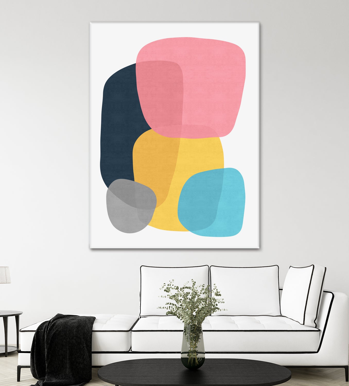 Abstract Vii 2 - Modern Abstract Wall Art Canvas Painting for Home & Office Decor | Perfect for Living Room, Bedroom, or Workspace