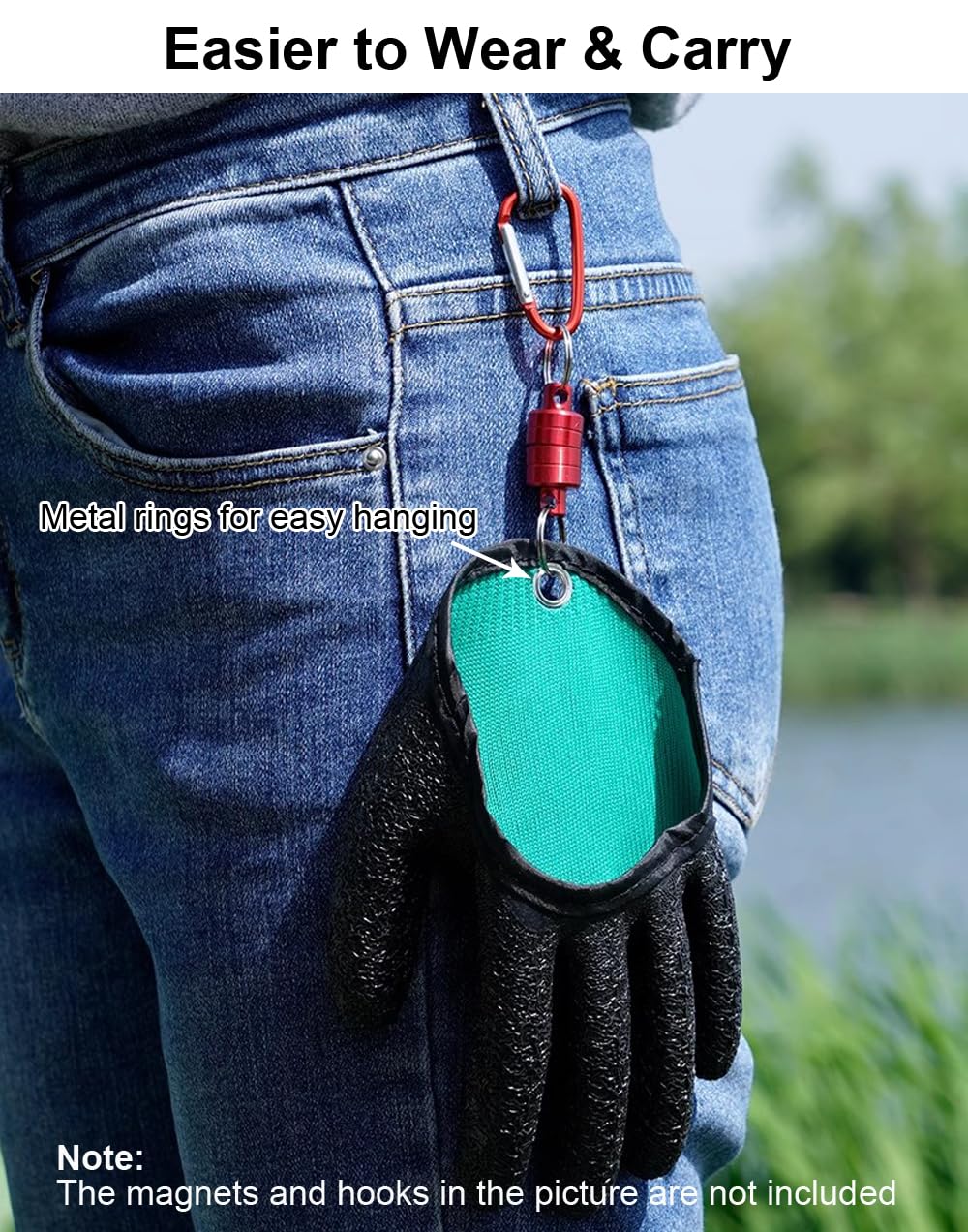 **Non-Slip Fishing Gloves for Men – Durable & Protective Fishing Accessories – Ideal for Saltwater, Freshwater & Ice Fishing**
