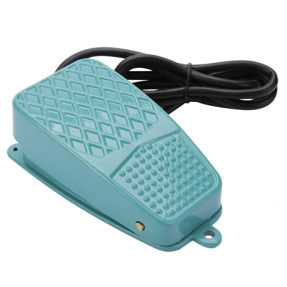 Non-Slip Metal Momentary Foot Pedal Switch - Heavy Duty Foot Operated Controller for Sewing Machines, Industrial Equipment & DIY Projects