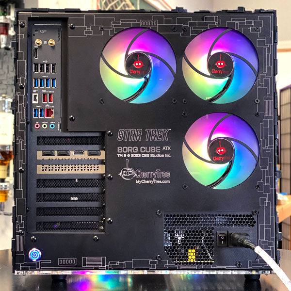 Star Trek Borg Cube ATX Gaming PC - AMD Ryzen 5 7600X Prebuilt Desktop Computer | Themed Galaxy Edition for Sci-Fi Fans & Gamers | Perfect for Streaming, VR & 4K Gaming