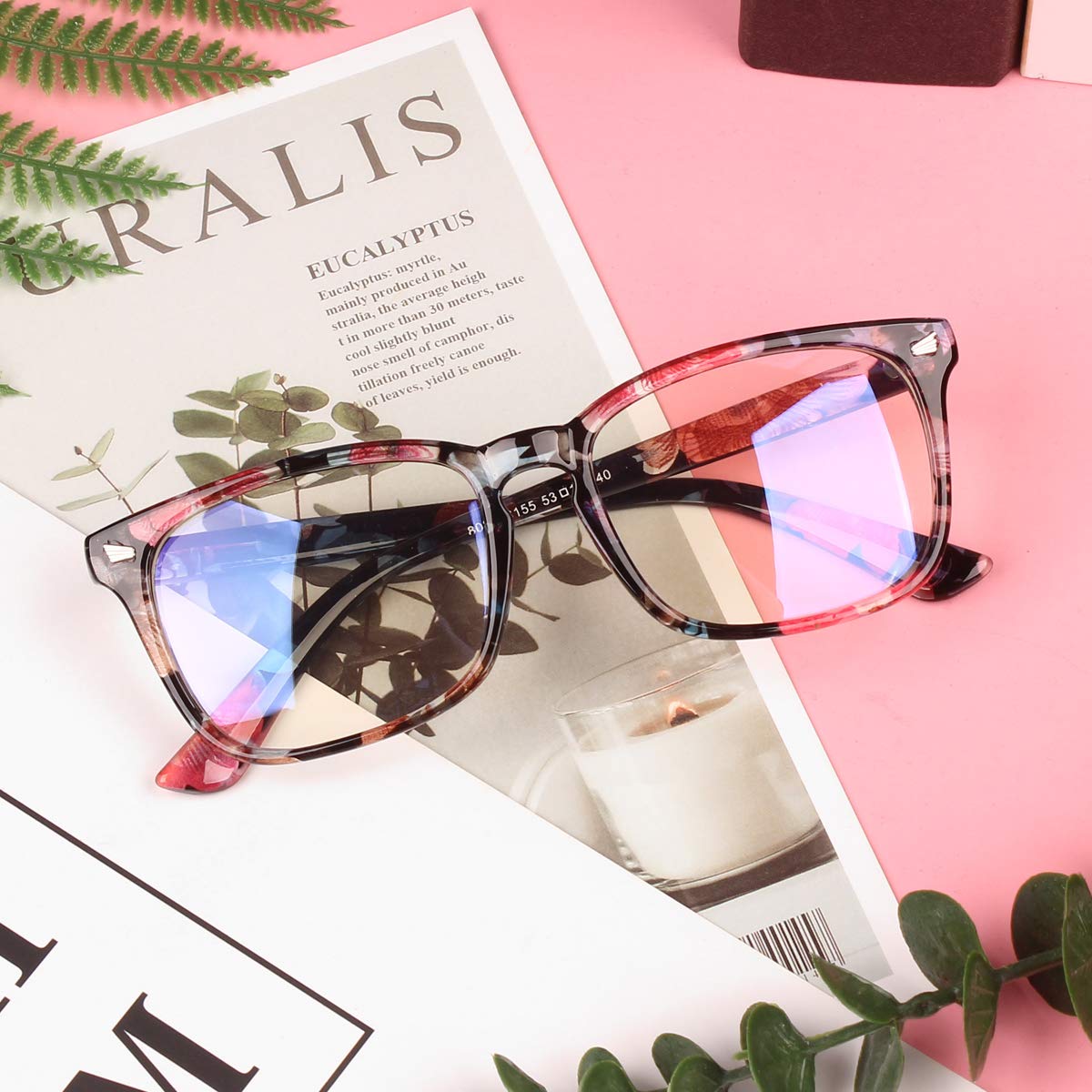 AGSTUM Blue Light Blocking Glasses for Computer & Gaming - Anti Eye Strain & Fatigue Relief - UV Protection Glasses for Work, Study & Screen Time