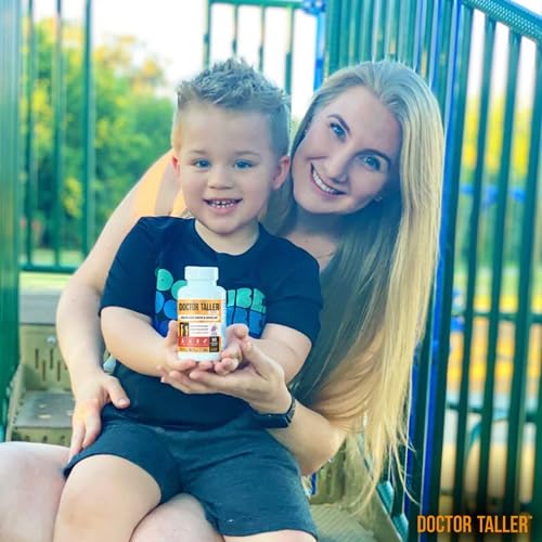 NuBest Doctor Taller Kids Multivitamin Chewable Tablets - Immune Support & Bone Growth Vitamins for Toddlers & Children Ages 2-9 - Grape Flavor Vegan Gummies (60 Count, 1 Month Supply) - Perfect for Daily Health & Active Kids Playtime