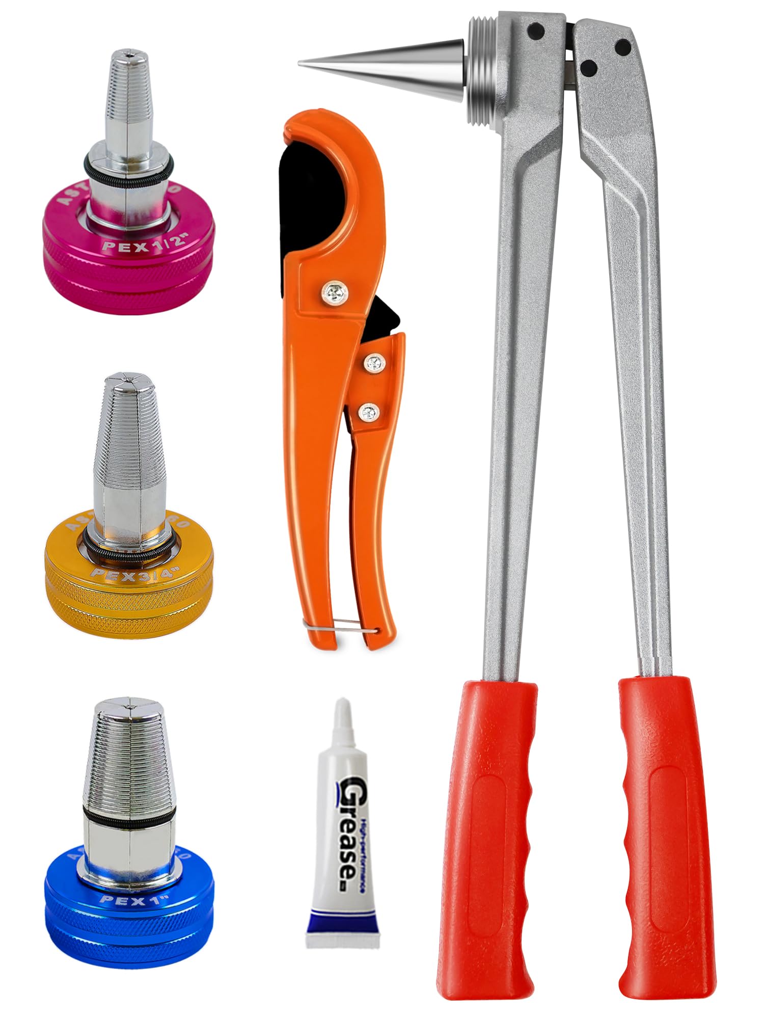 Professional AMZCNC PEX Pipe Expansion Tool Kit - Manual PEX Expander with 1/2