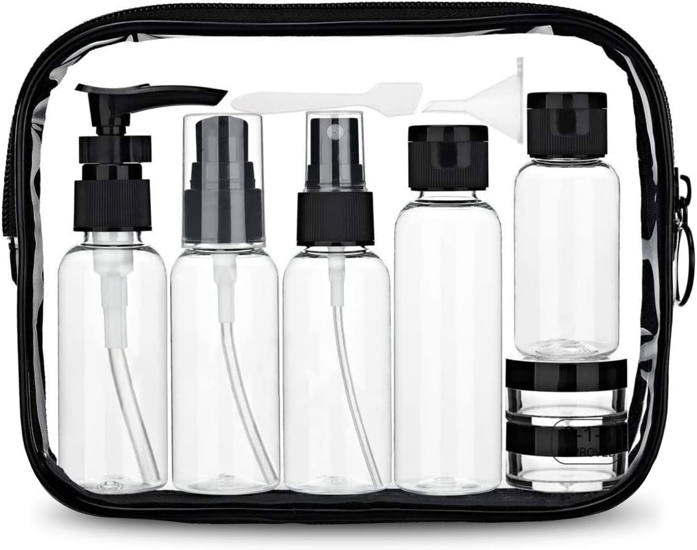 GOTTIDO 7-Piece Travel Bottle Set - Leak Proof TSA Approved Toiletry Containers with Travel Bag | Perfect for Airplane Carry-On Liquids & Toiletries | Ideal for Vacations, Business Trips & Gym Essentials