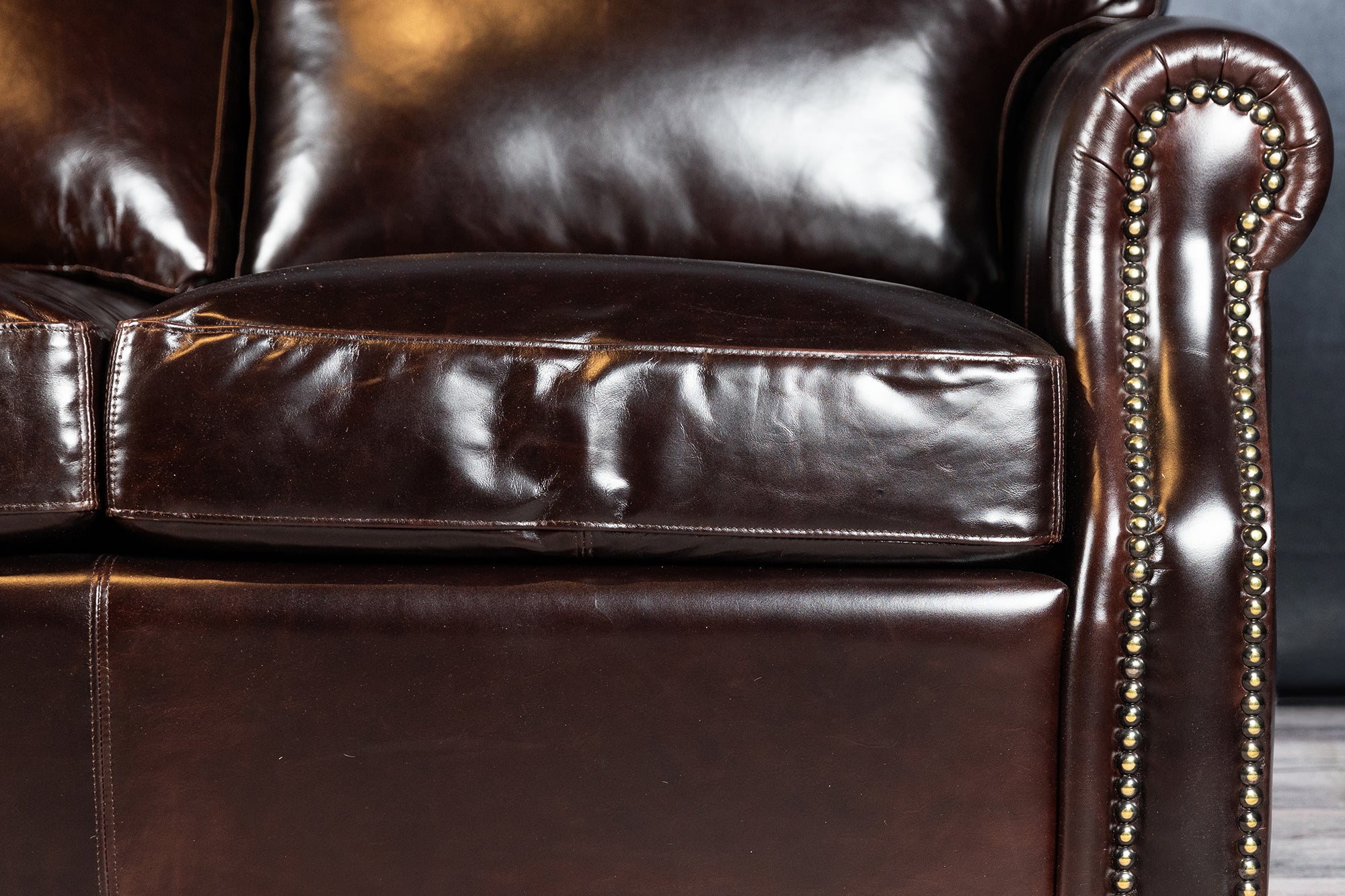 Texas Genuine Leather Sectional Sofa - Modern L-Shaped Couch for Living Room, Family Room & Home Theater Comfort