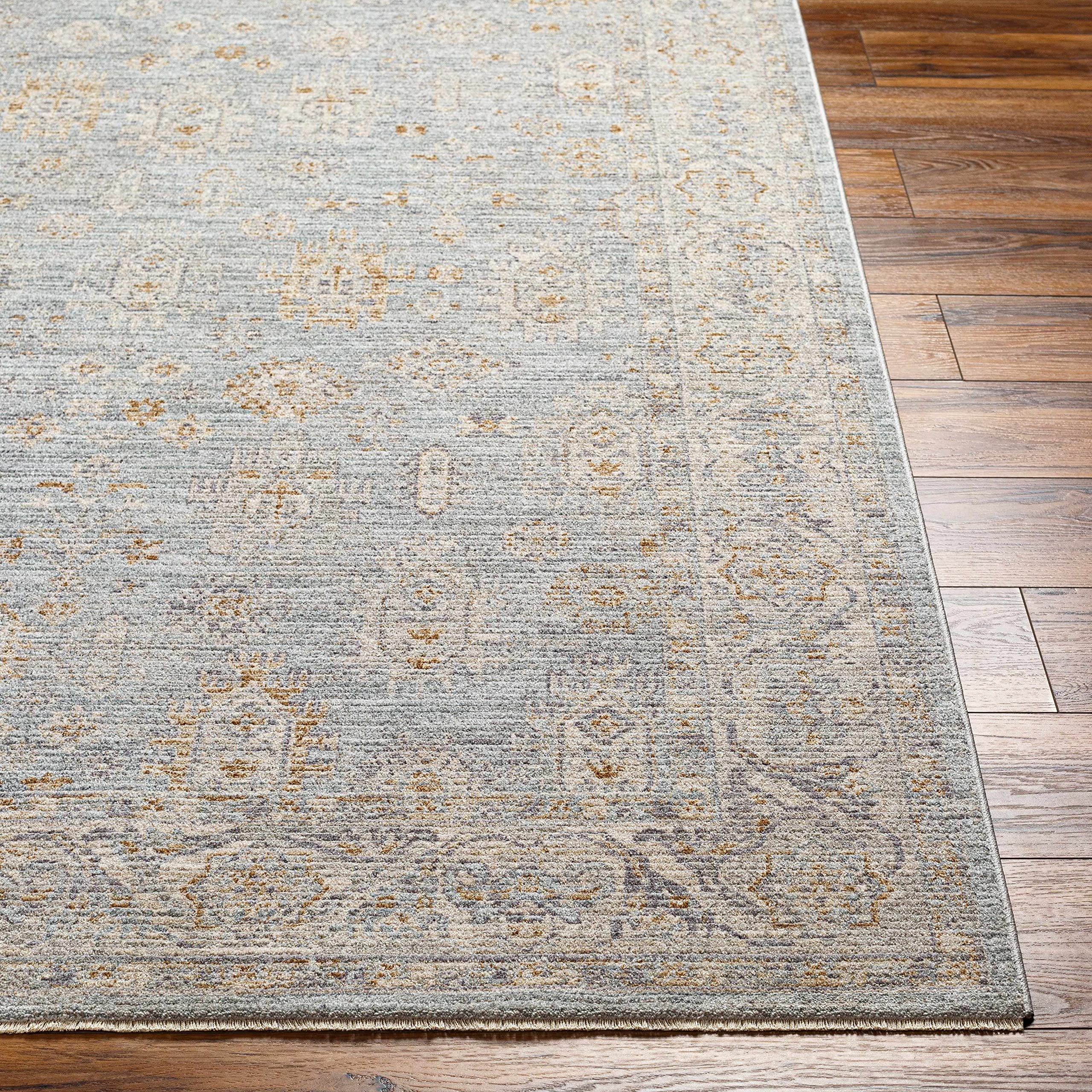 Hauteloom Meer Hallway and Kitchen Runner Rug - Gray & Green - 2'7