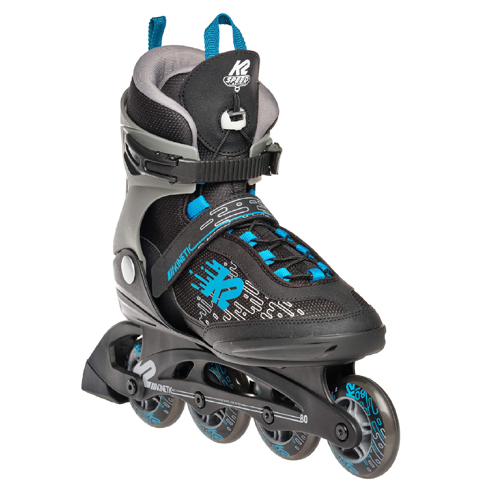 K2 Skate Men's Kinetic 80 Pro Inline Skates - High Performance Rollerblades for Fitness, Speed & Urban Skating - Perfect for Outdoor Exercise & Commuting