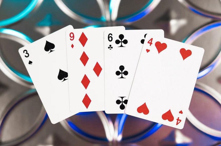 Premium Playing Cards Vol. 9 Silver Cross - Professional Poker Cards for Casino Games, Magic Tricks & Family Game Nights - Durable Card Deck for Poker, Blackjack, Bridge and Cardistry
