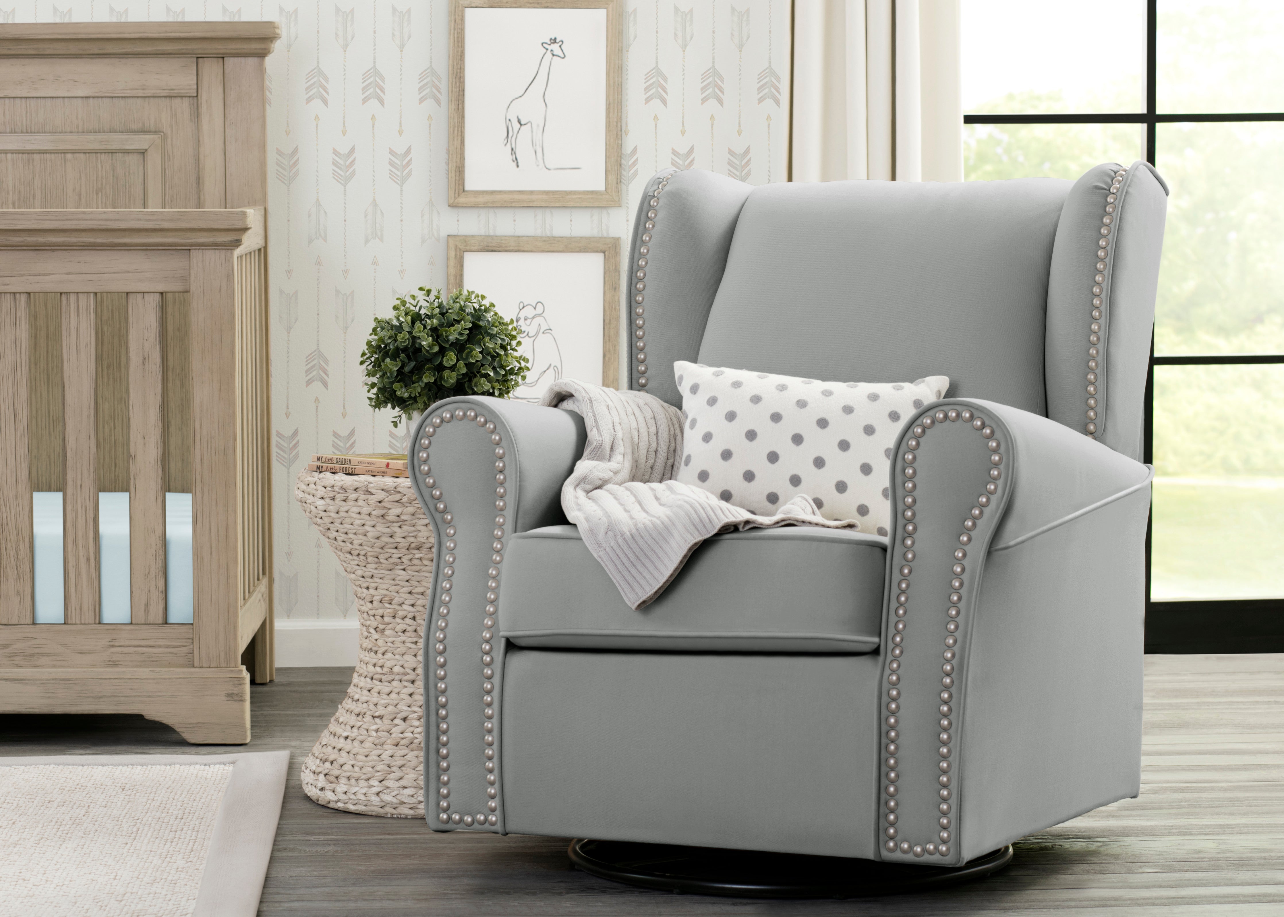 Middleton Glider Rocking Chair - Comfortable Nursery Glider for Baby Room, Breastfeeding & Relaxing - Perfect for Nurseries, Bedrooms & Living Rooms