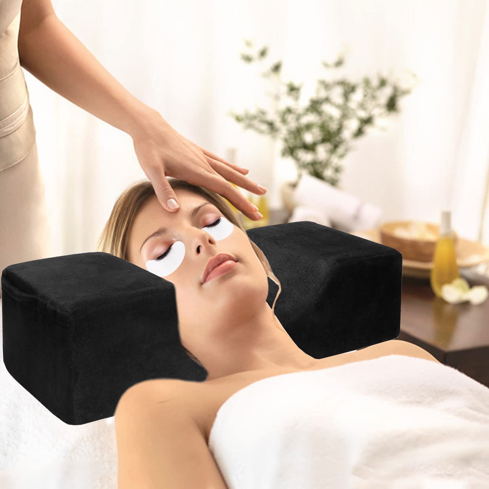 Shakven Grafted Eyelash Extension Pillow - U-Shaped Foam Beauty Pillow for Head and Neck Support | Professional Lash Extension Tool for Spa & Salon Use | Perfect for Eyelash Technicians, Beauty Treatments & Relaxation