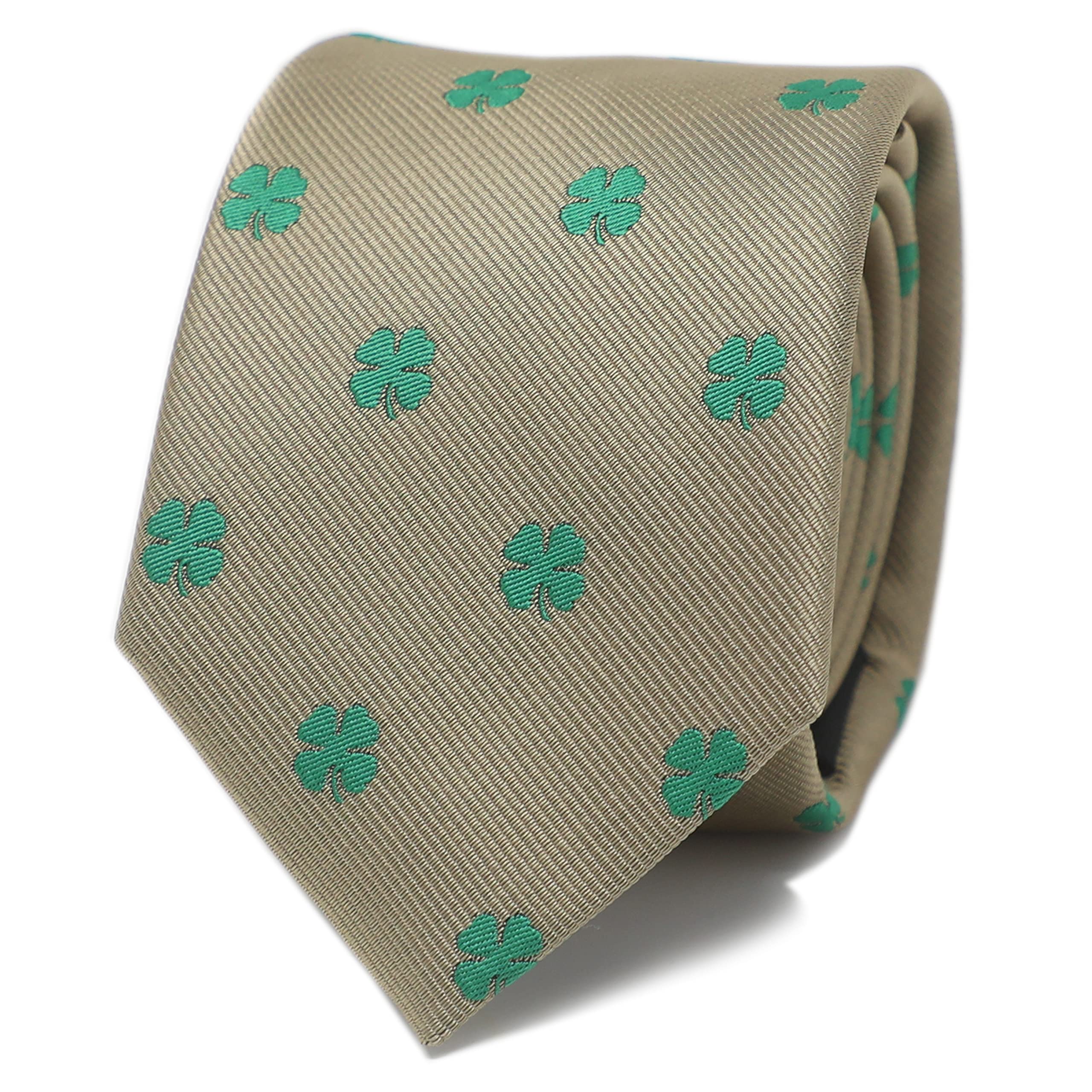 Eco-Friendly Plants & Trees Pattern Necktie - Stylish Men's Fashion Accessory for Father's Day, Birthday Gifts - Perfect for Office, Wedding & Formal Events