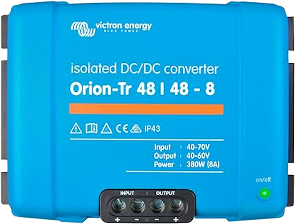 Orion TR Isolated DC-DC Converter 48V to 48V 8A 380W - Reliable Power Supply for Telecom, Industrial Equipment & Renewable Energy Systems