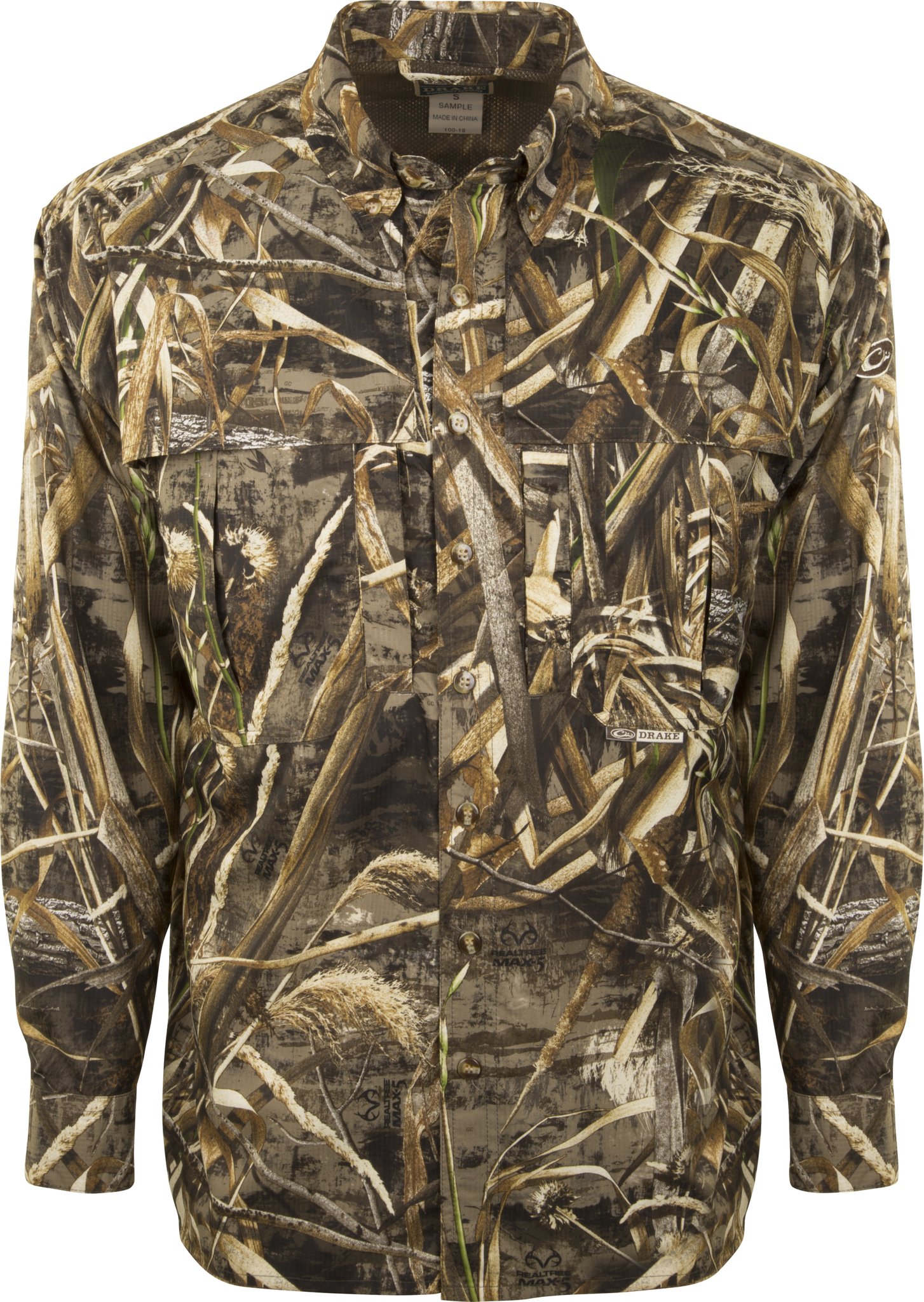 Drake Men's Est Camo Flyweight Jacket - Lightweight Water-Resistant Outdoor Hoodie for Hiking, Camping & Casual Wear