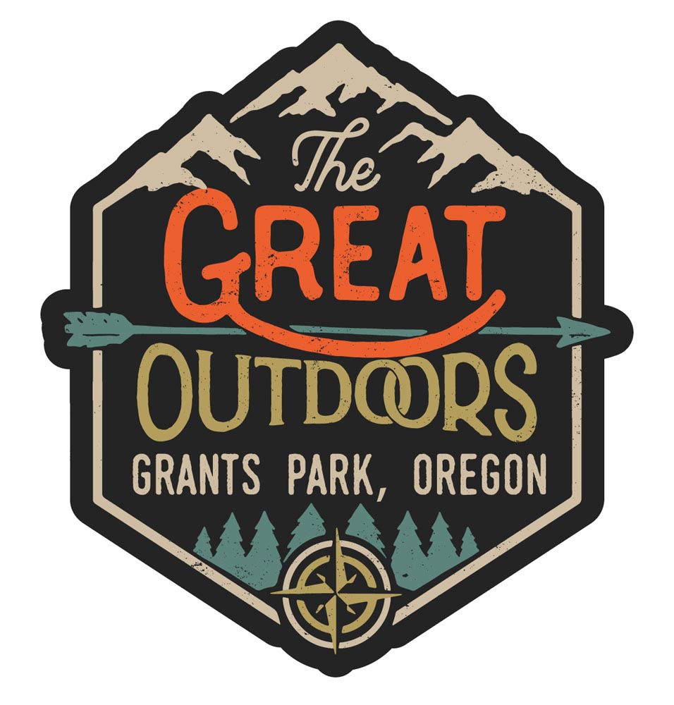 Grants Park Oregon The Great Outdoors Design 4-Inch Fridge Magnet - Perfect for Travel Souvenirs, Home Decor & Office Accessories