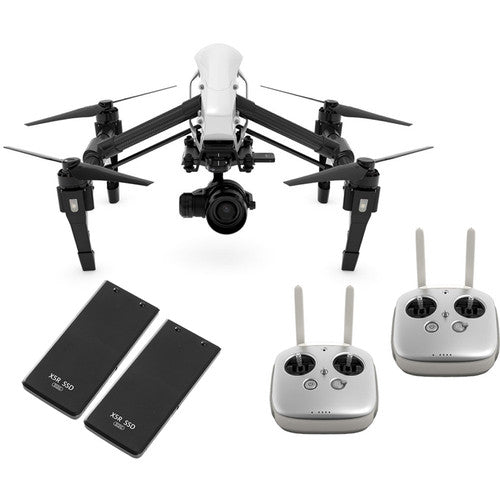 DJI Inspire 1 Raw Drone with 2 Extra 512GB SSDs (Refurbished) - Professional Aerial Photography & Cinematography for Filmmakers