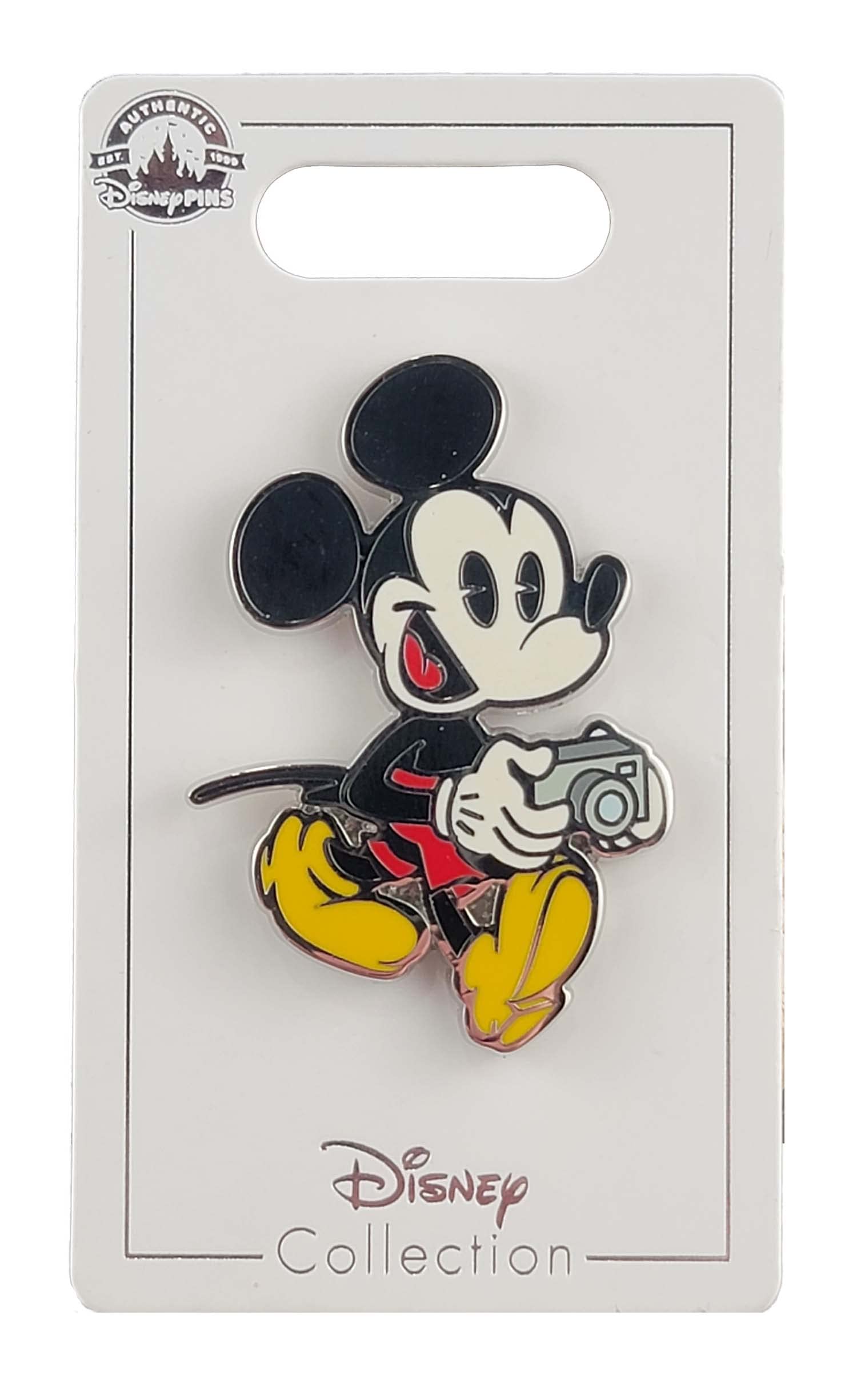 Disney Mickey Mouse Tourist with Camera Collectible Pin - Limited Edition Enamel Pin for Disney Fans, Travel Lovers & Pin Traders - Perfect for Backpacks, Hats, Jackets & Disney Pin Collections
