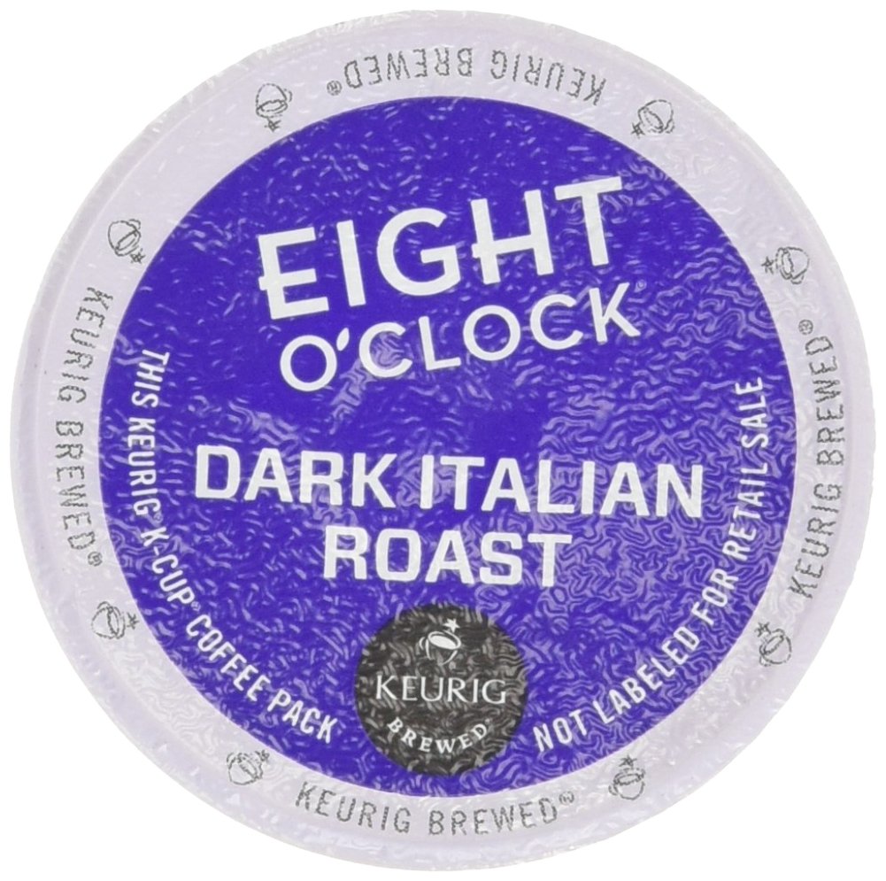 Eight O'clock Coffee Dark Italian Roast K-Cups - 24 Count (Pack of 2) | Bold & Rich Coffee Pods for Keurig Brewers | Perfect for Morning Energy & Office Coffee Breaks