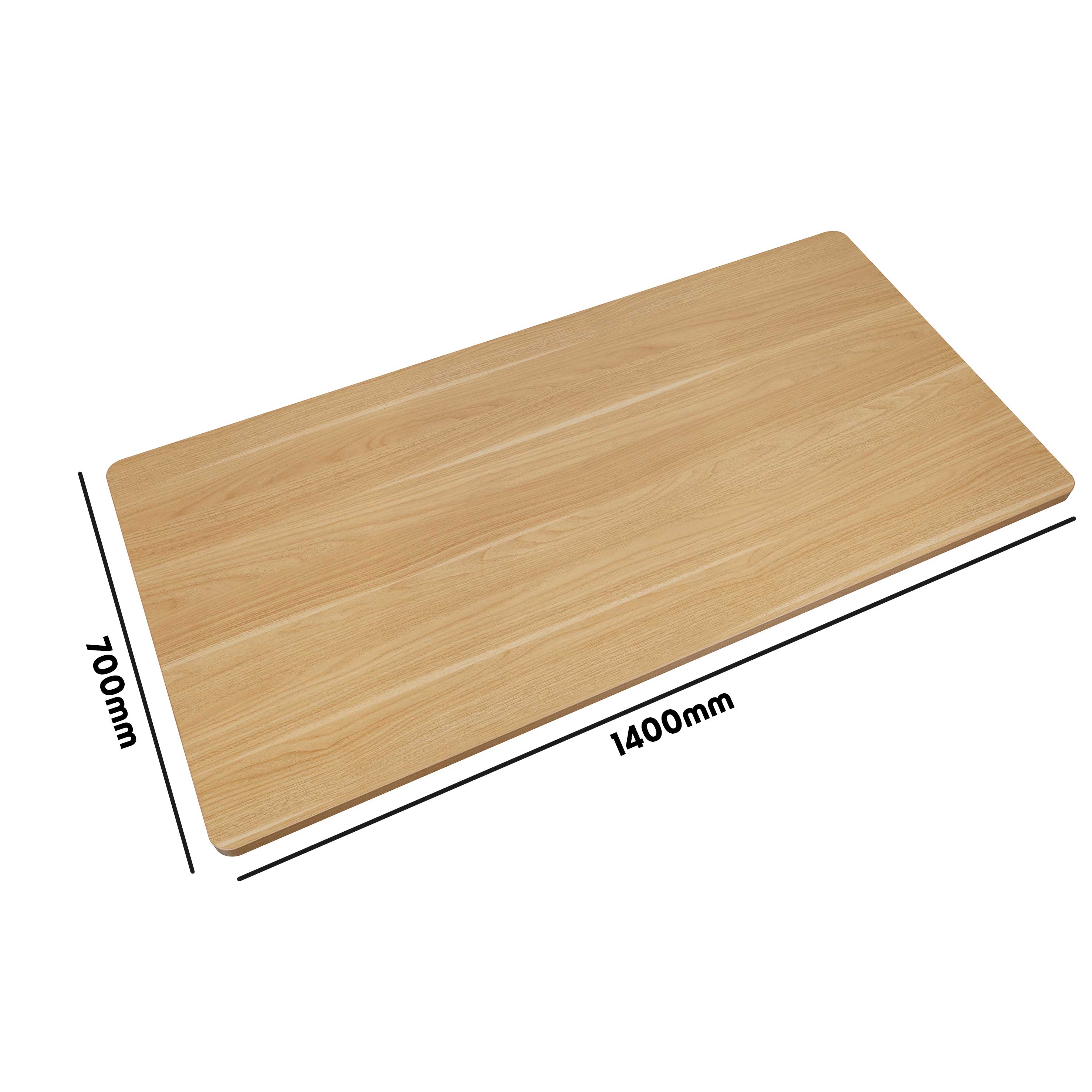 Solid Oak Rectangular Desktop 55