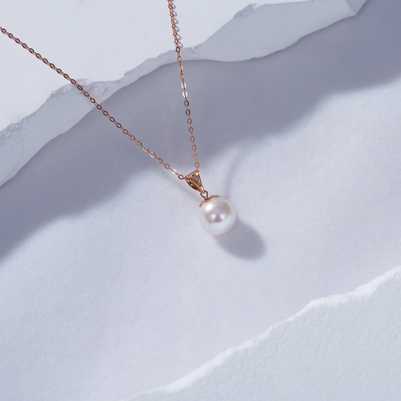 18K Gold Freshwater Pearl Necklace - Elegant Women's Jewelry Gift for Wedding, Anniversary & Special Occasions