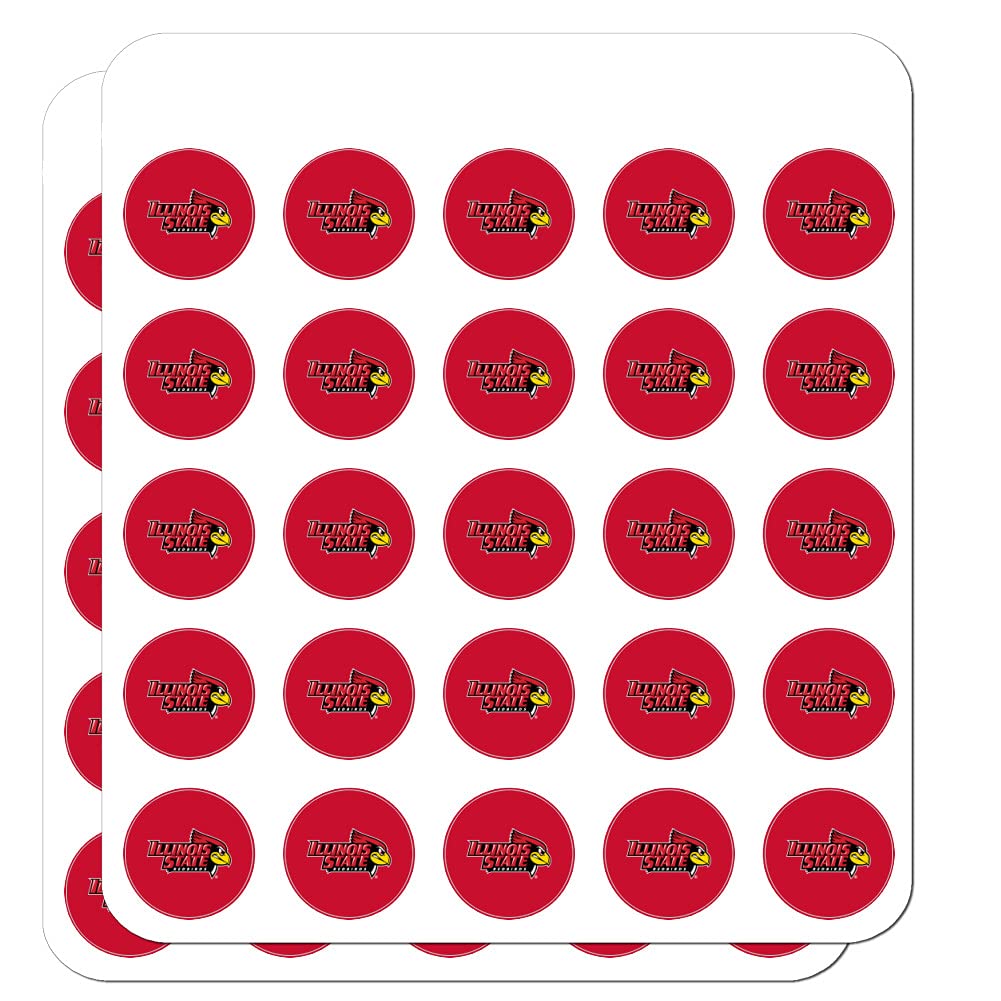 Illinois State Primary Logo 1 Inch Clear Stickers for Planners, Calendars, Scrapbooking & Crafting - Perfect for DIY Projects, Bullet Journals & School Supplies
