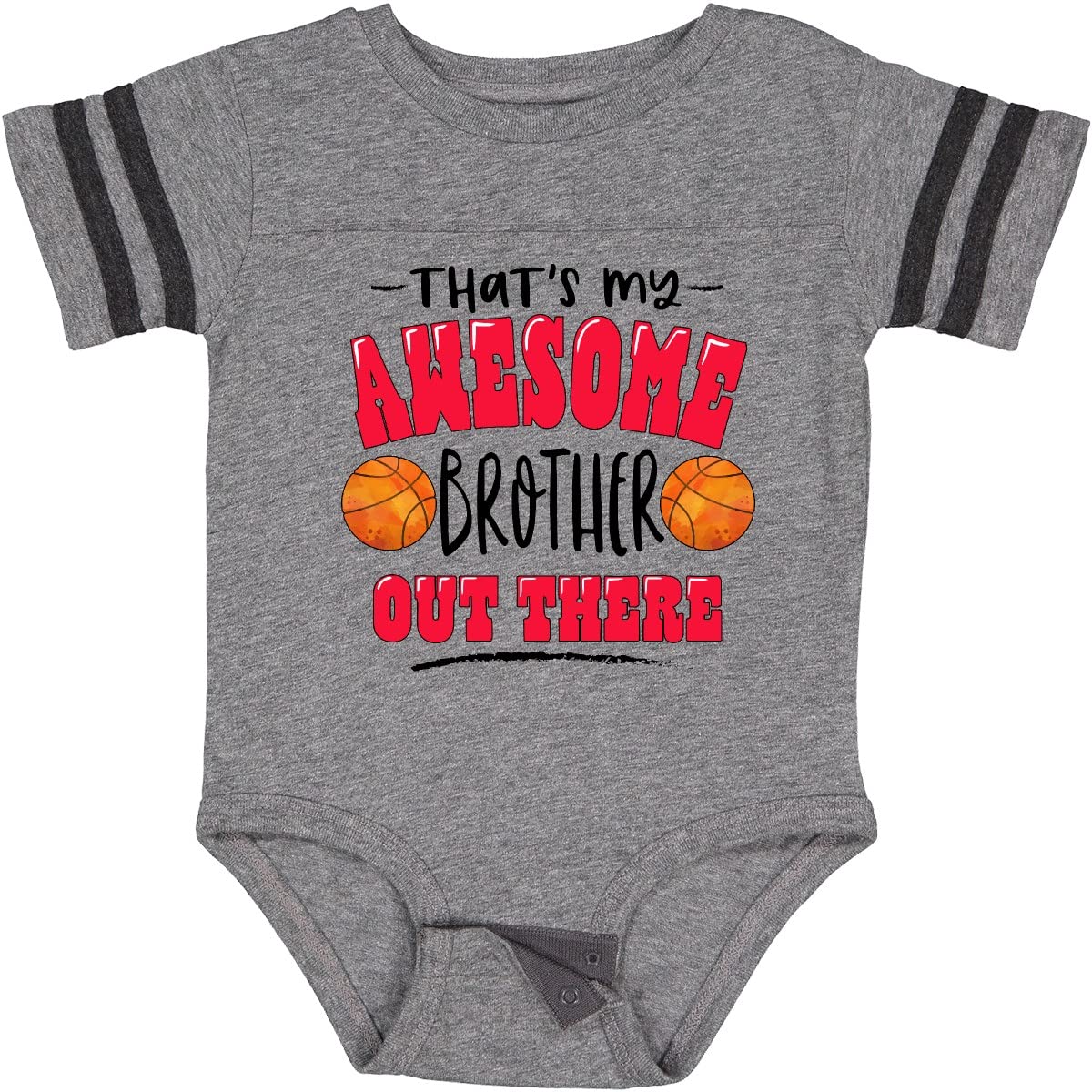 Inktastic Awesome Brother Basketball Baby Bodysuit - Perfect for Game Day