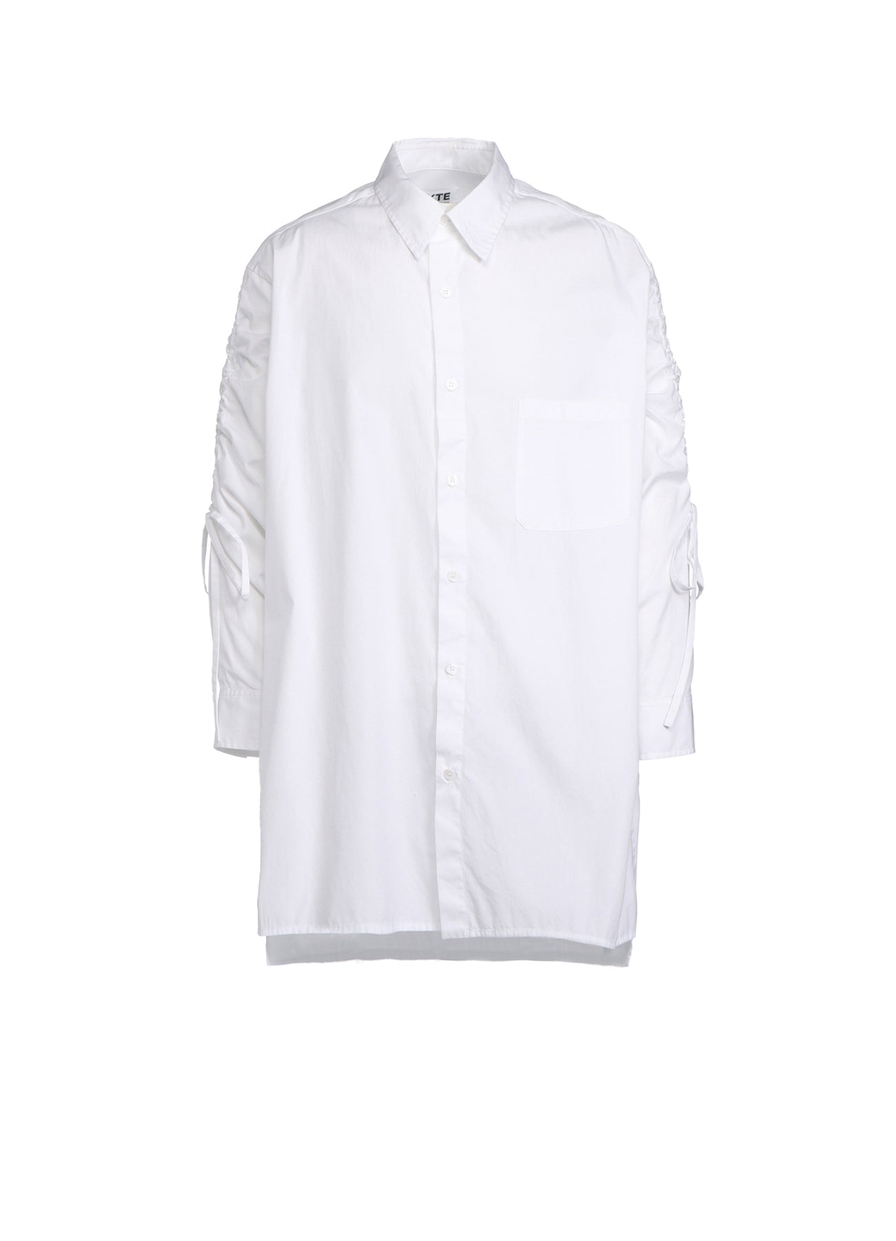 Premium Cotton Broadcloth Oversized Shirt with Gathered Strings - Comfortable Loose Fit Casual Top for Women | Perfect for Layering, Beach Cover-Ups & Boho Fashion Outfits